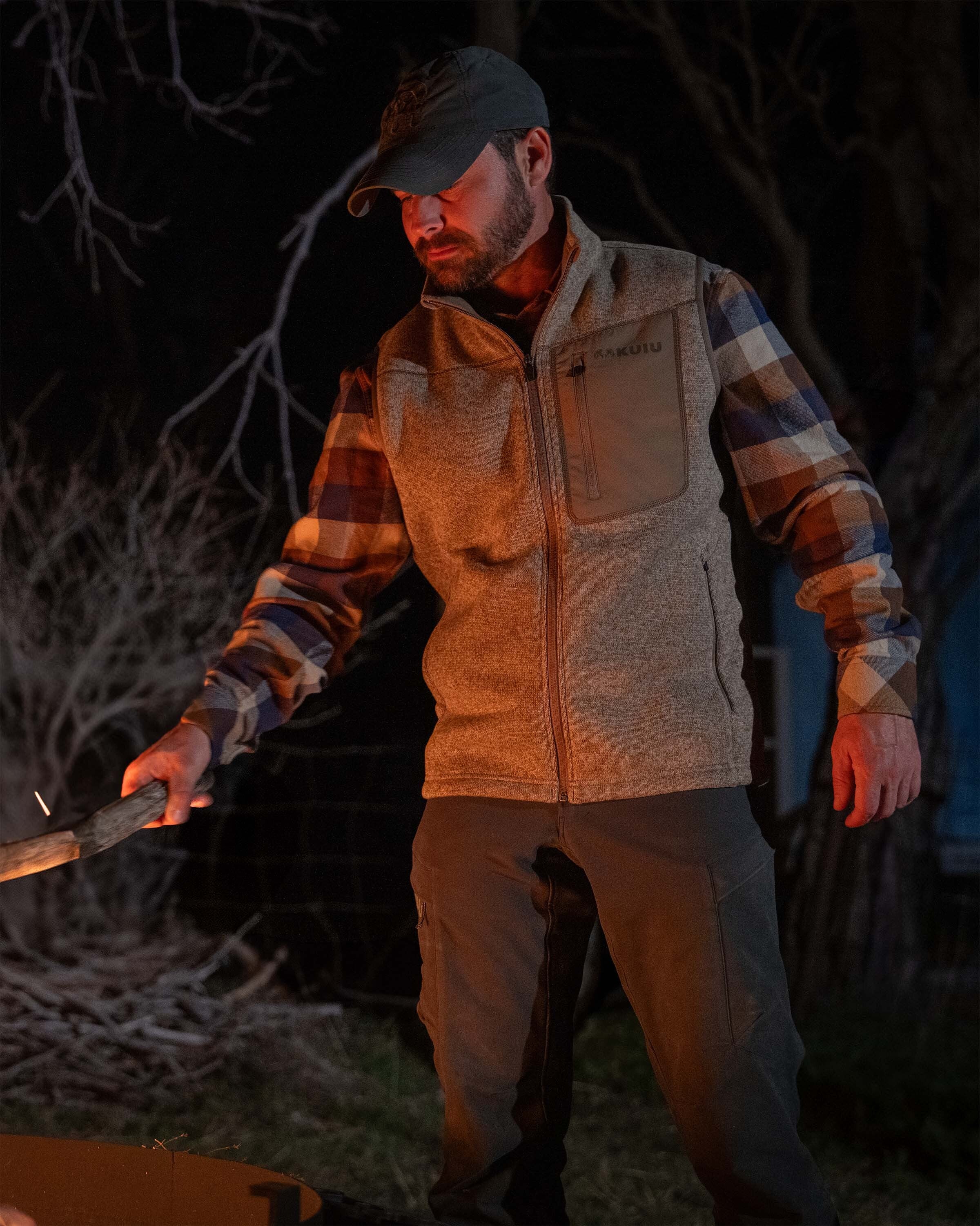 Base Camp Sweater Vest | Steel Blue Heather - Image 3