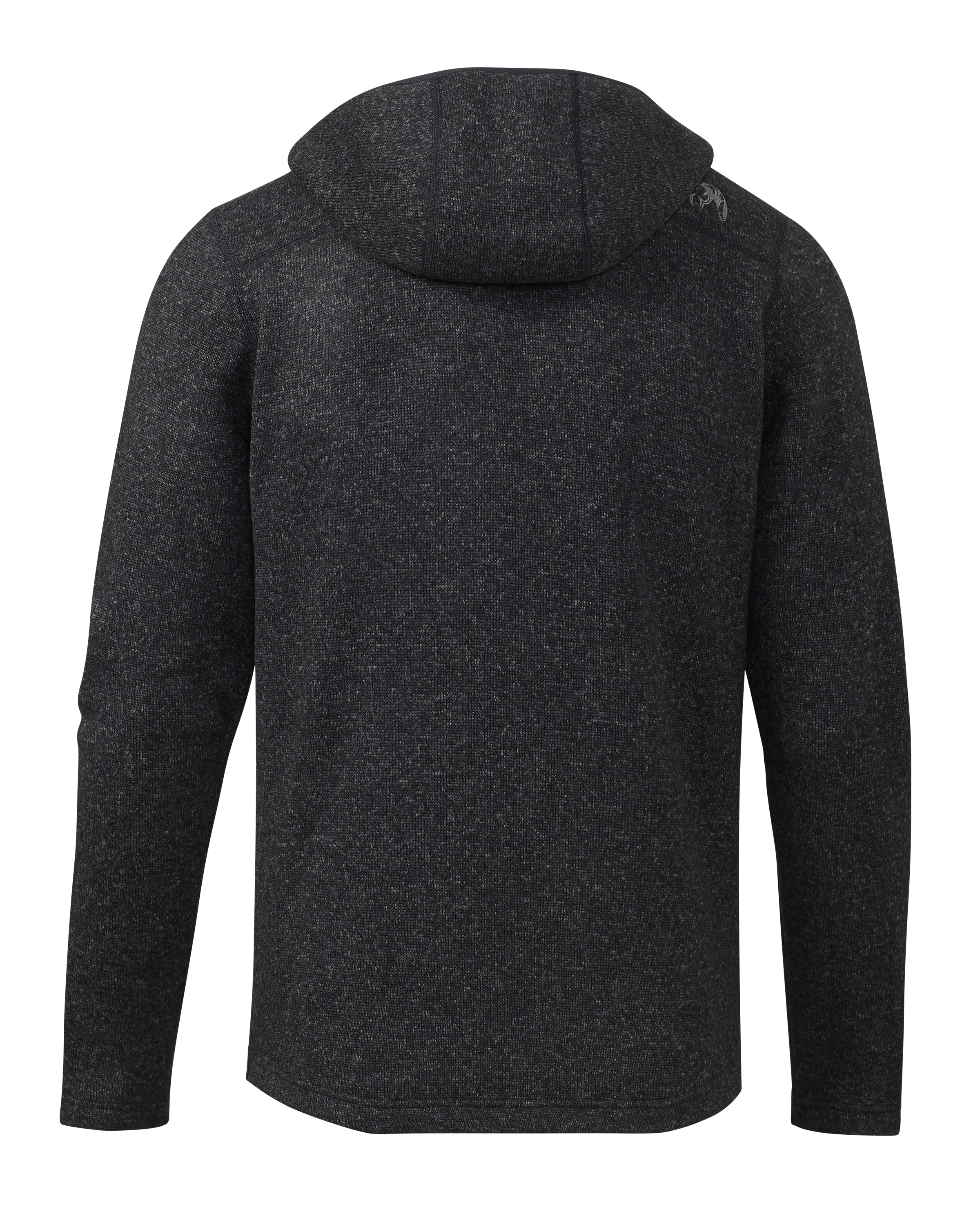 Base Camp Hooded Sweater | Heather Black - Image 2