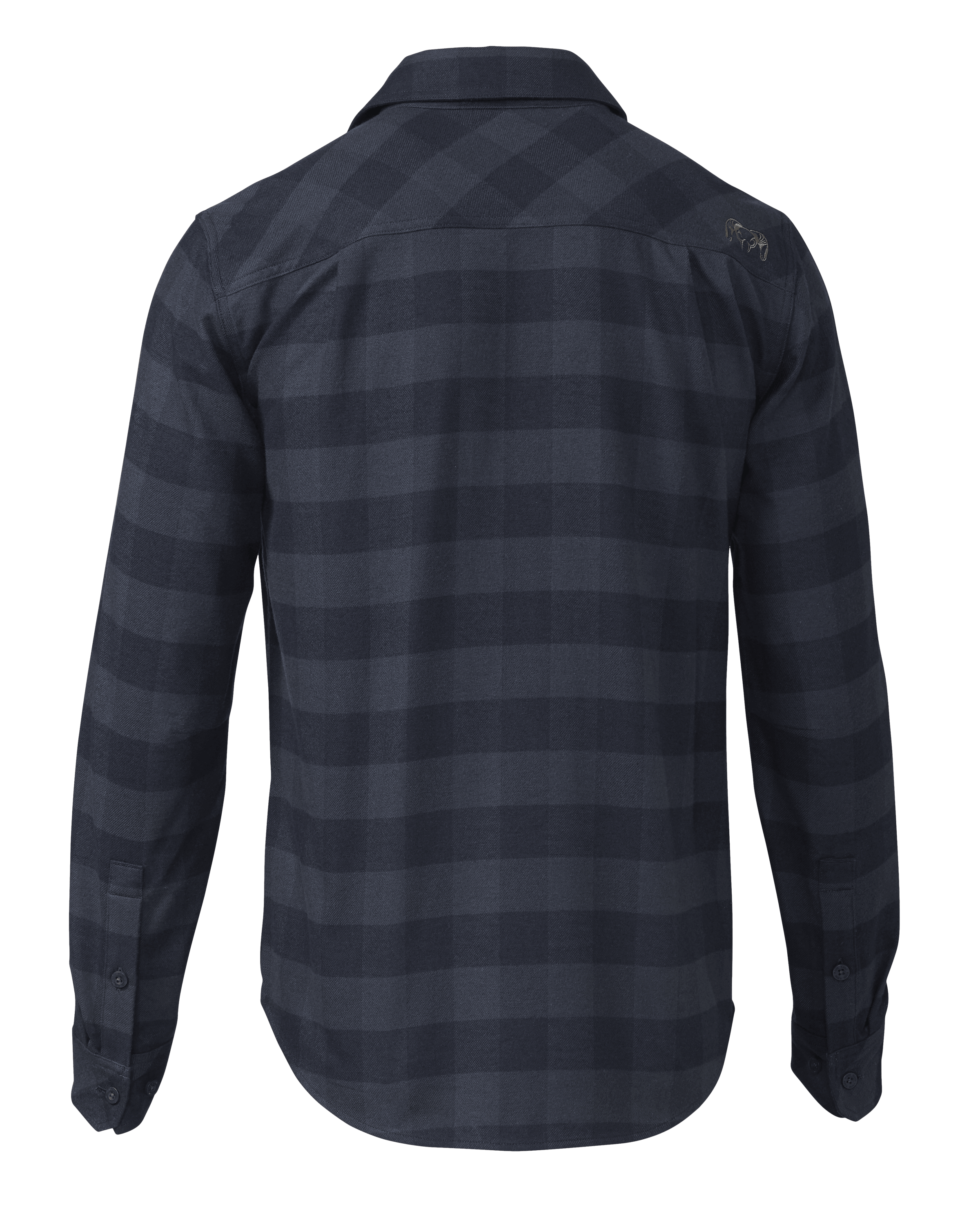 Outlet Field Flannel Shirt | Steel Blue Buffalo Check - Image 2