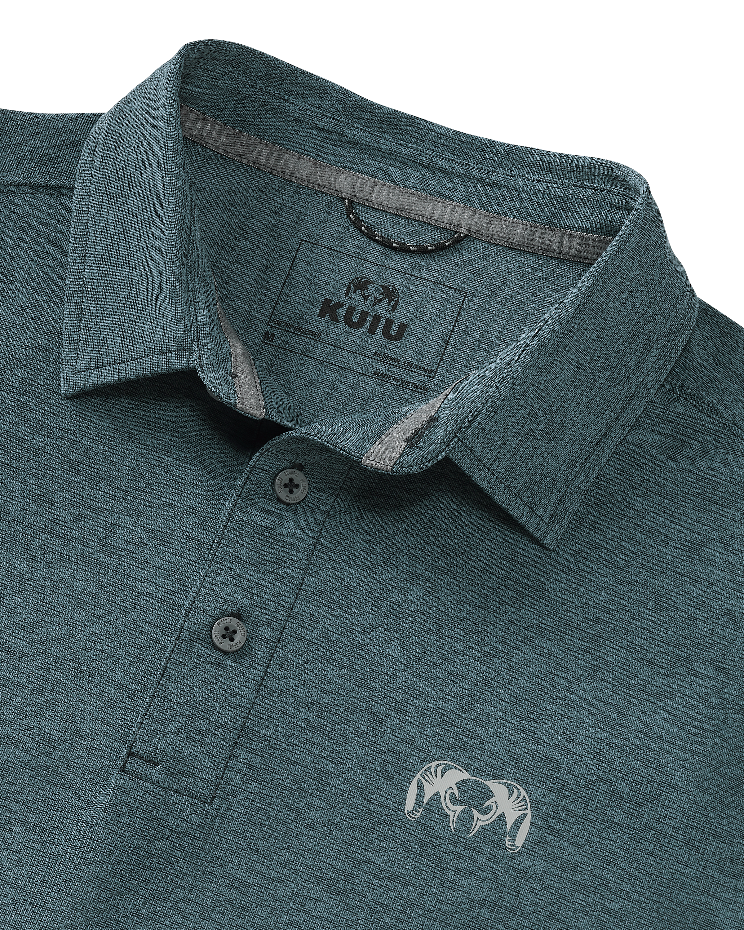 KUIU Performance Polo | Heather Slate - Image 2