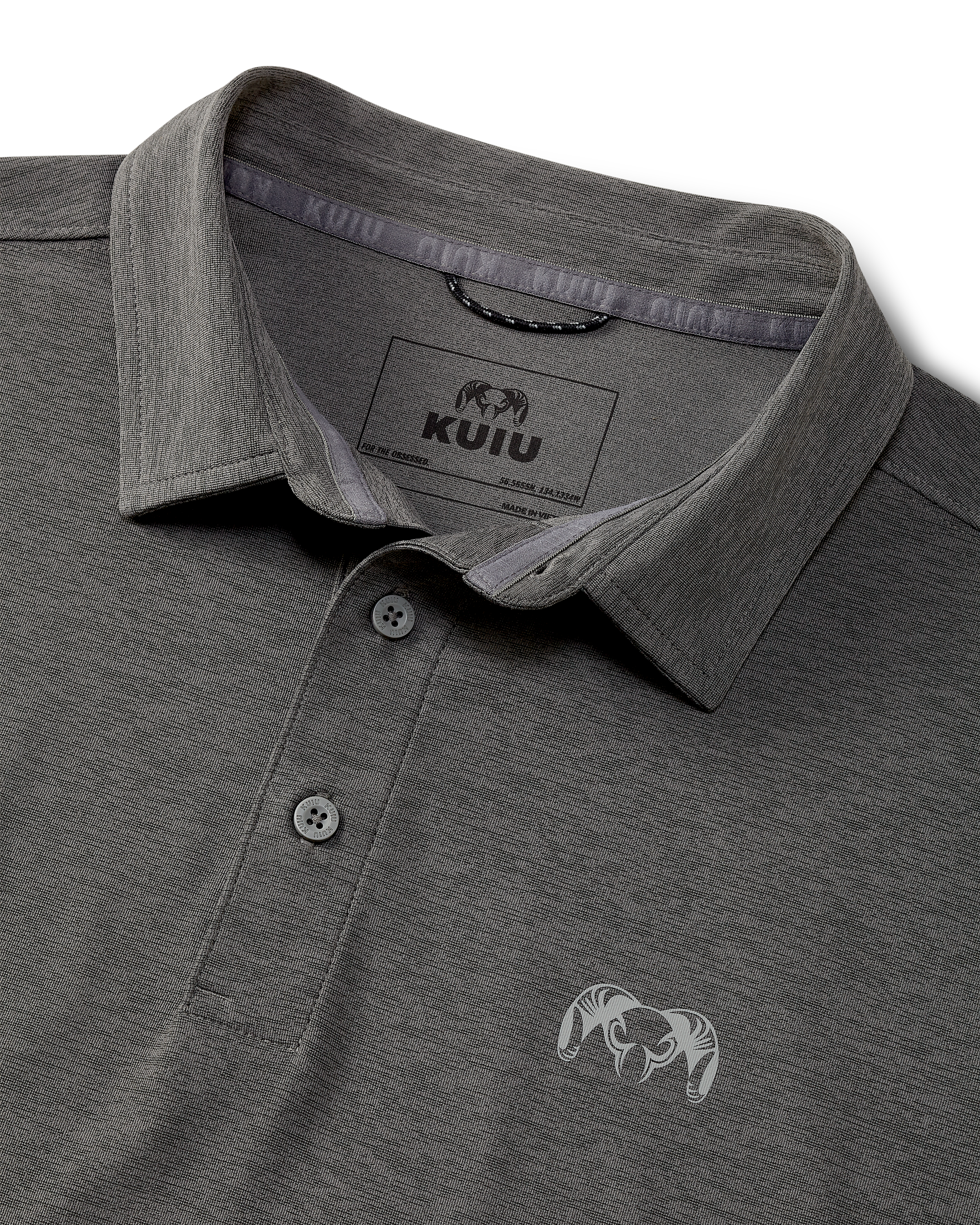KUIU Performance Polo | Heather Stone - Image 2