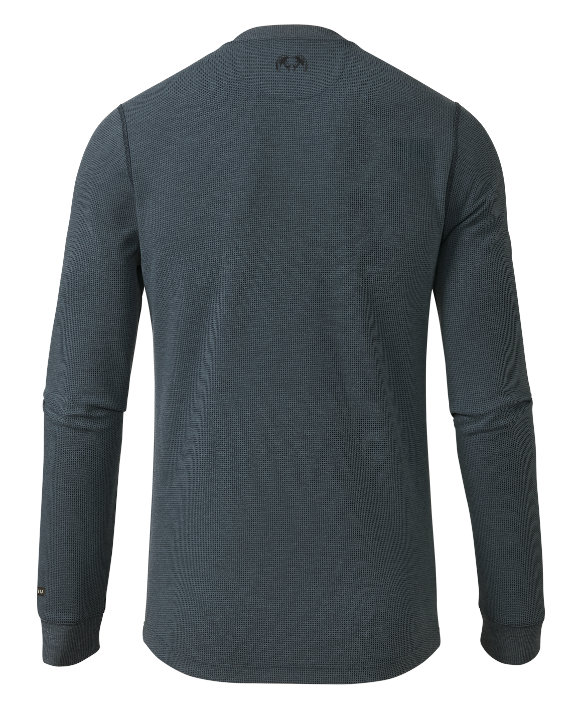 Canyon Waffle Henley | Steel Blue Heather - Image 2