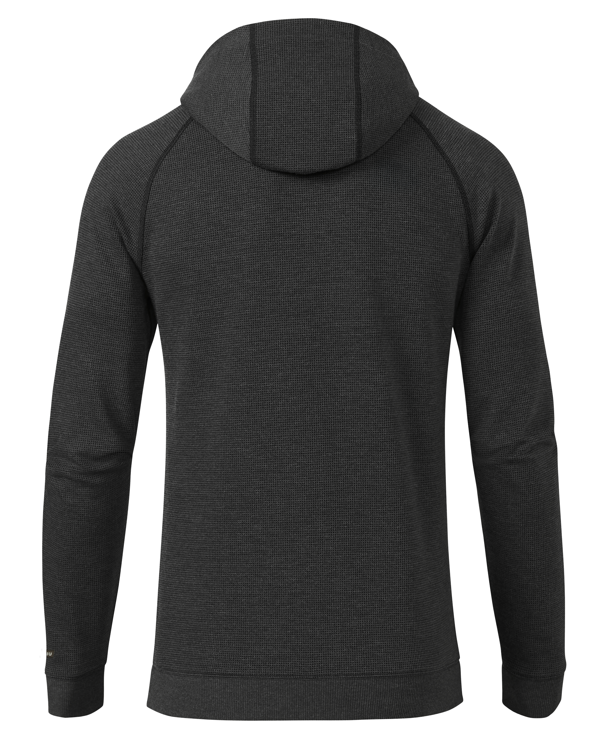 Canyon Waffle Hoodie | Black Heather - Image 2