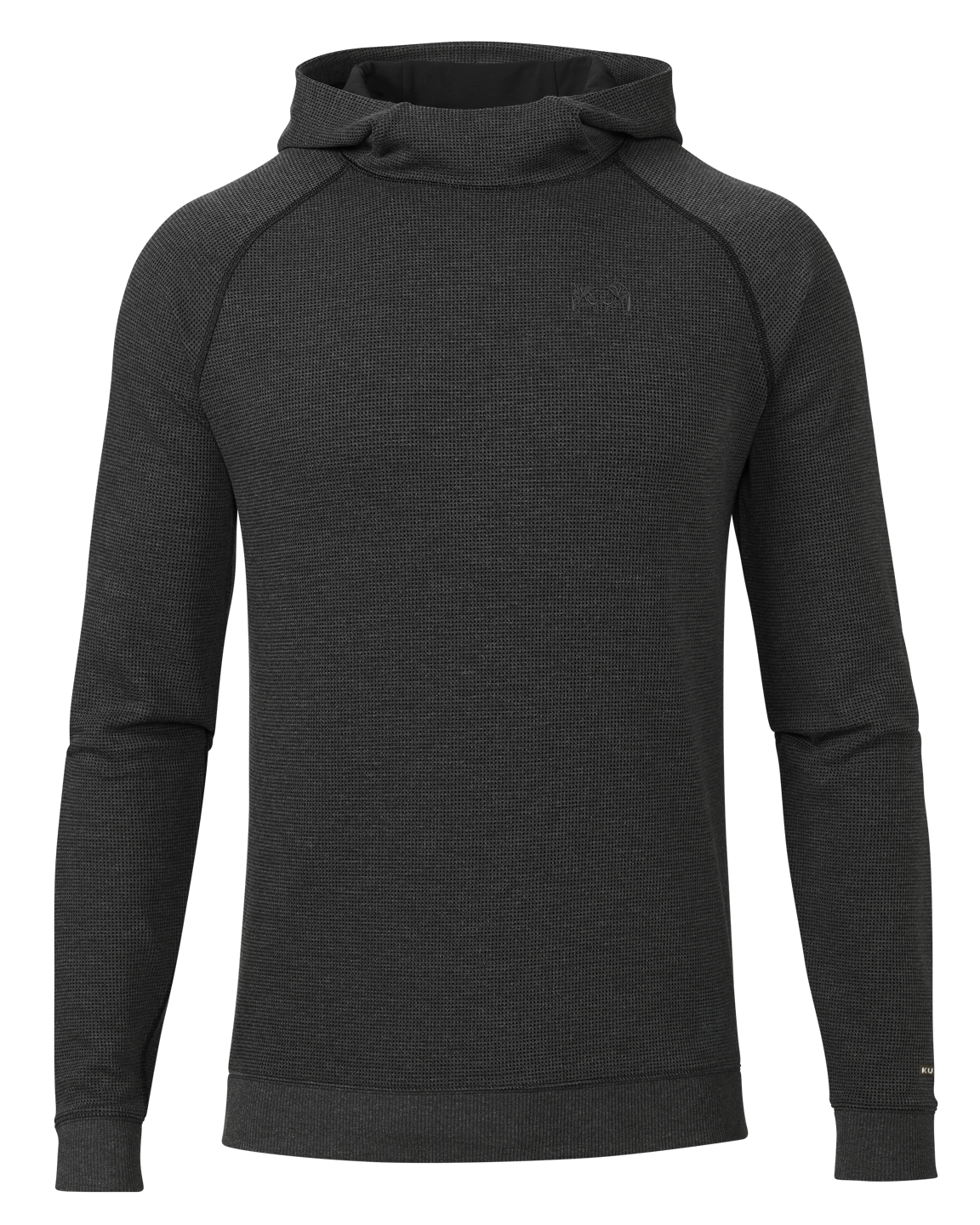 Canyon Waffle Hoodie | Black Heather