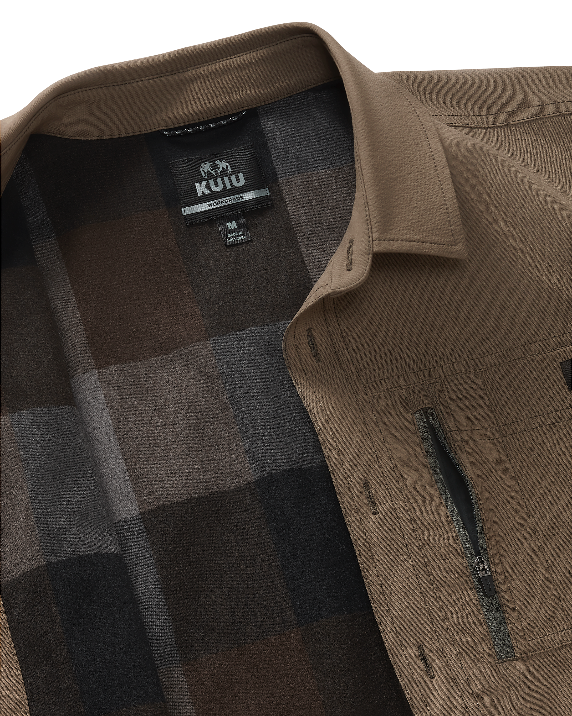 Motive Flannel Lined Shirt Jacket | Major Brown - Image 2