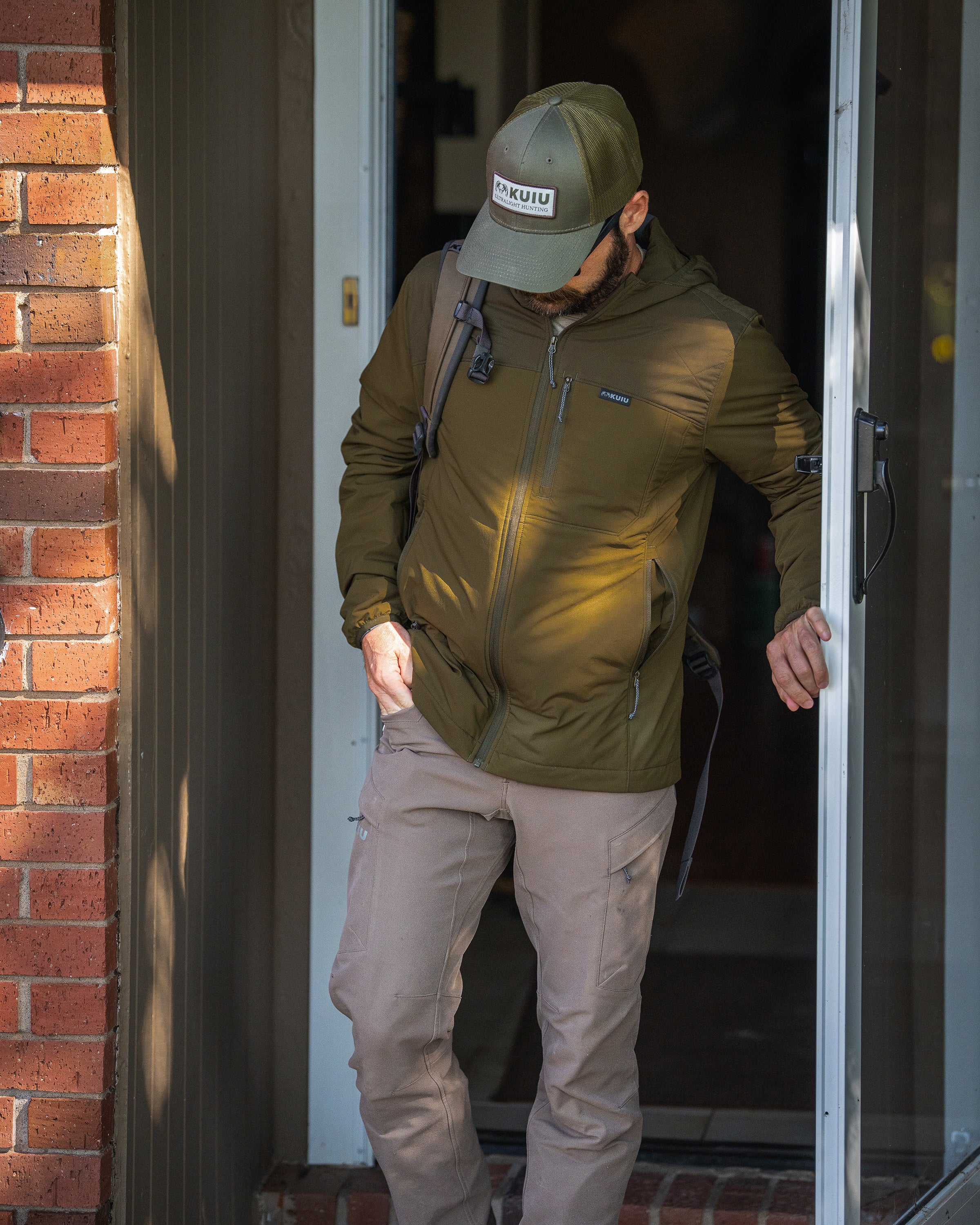 Transit Packable Hooded Jacket | Gunmetal/Stone - Image 8