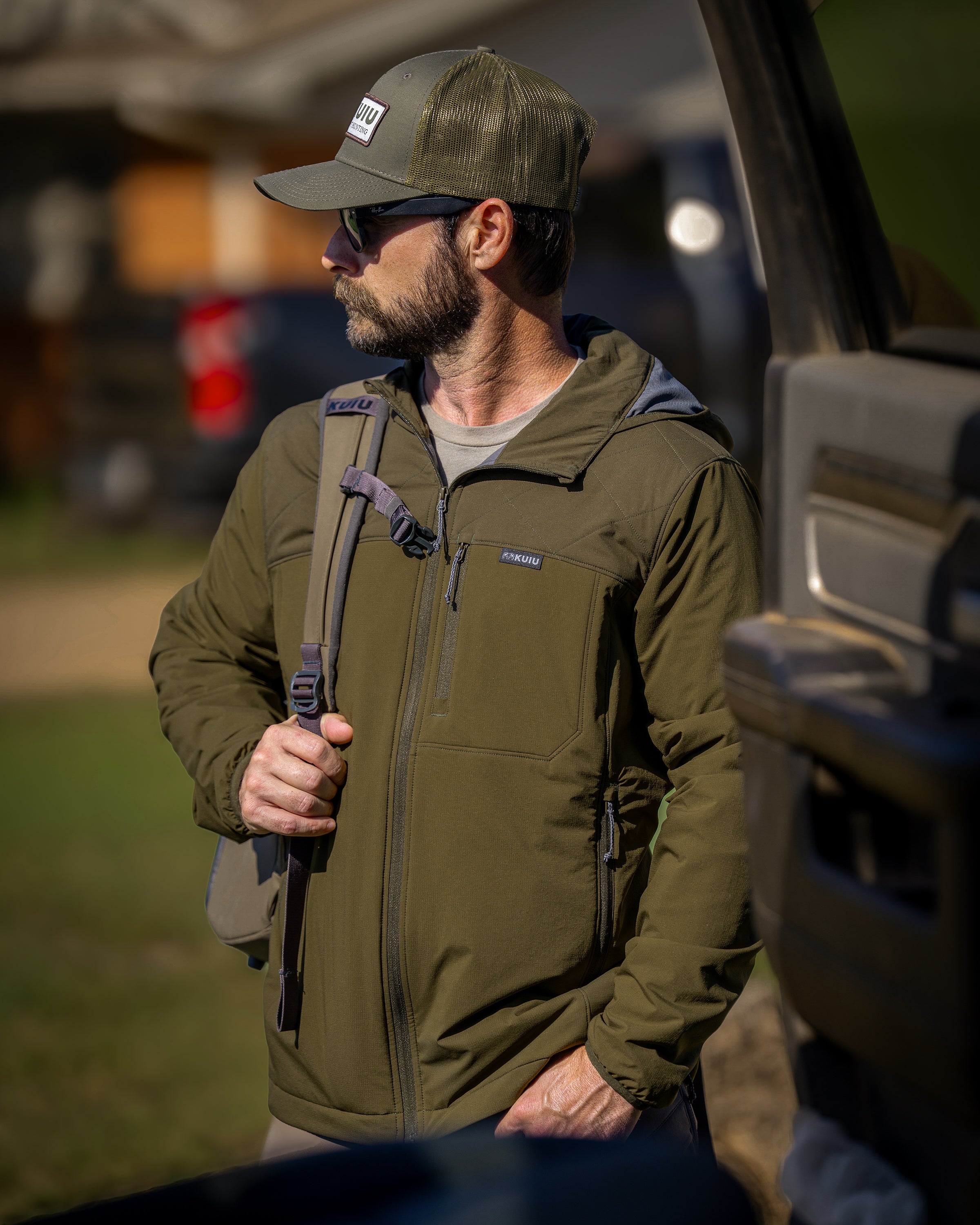 Transit Packable Hooded Jacket | Gunmetal/Stone - Image 6