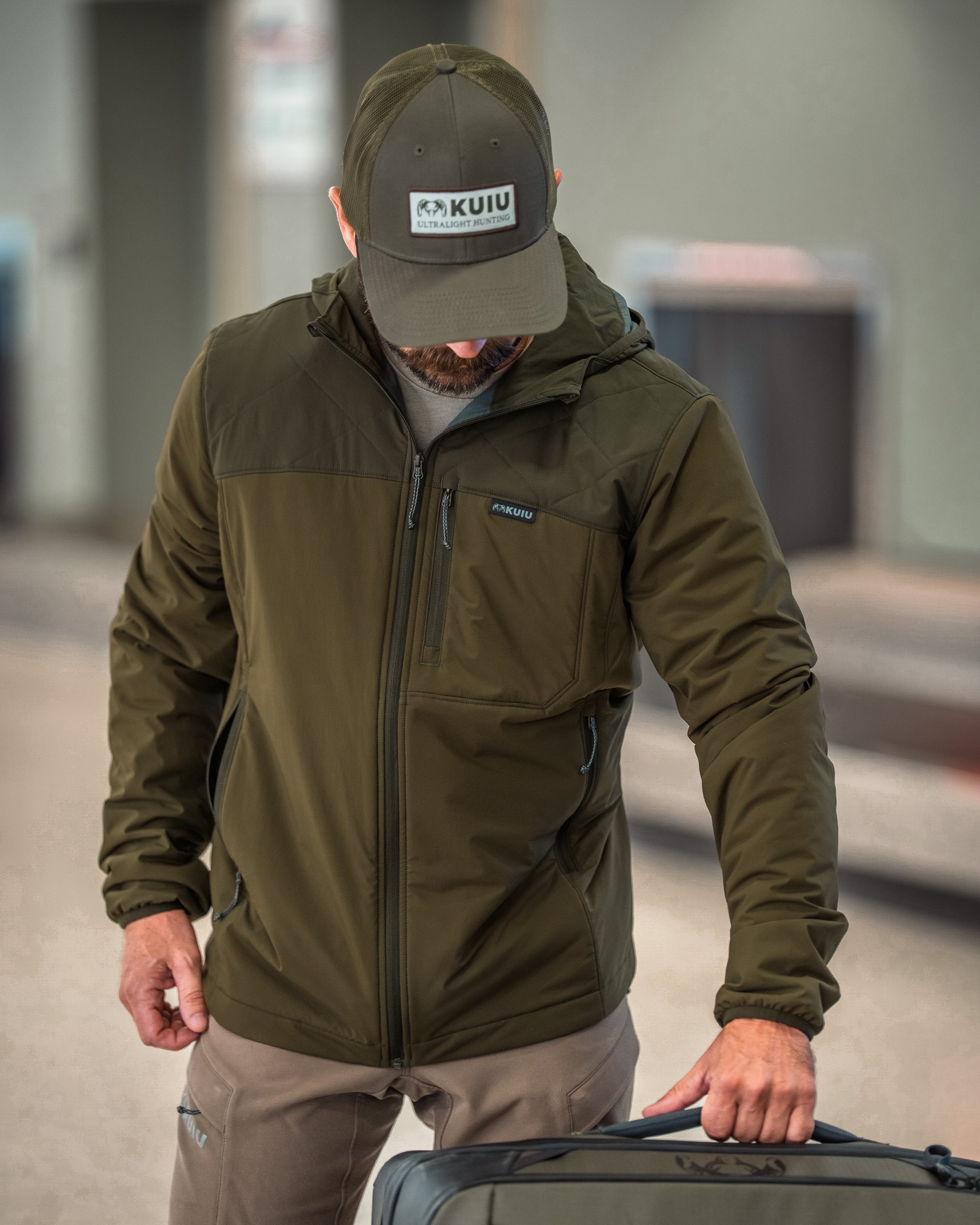 Transit Packable Hooded Jacket | Gunmetal/Stone - Image 7