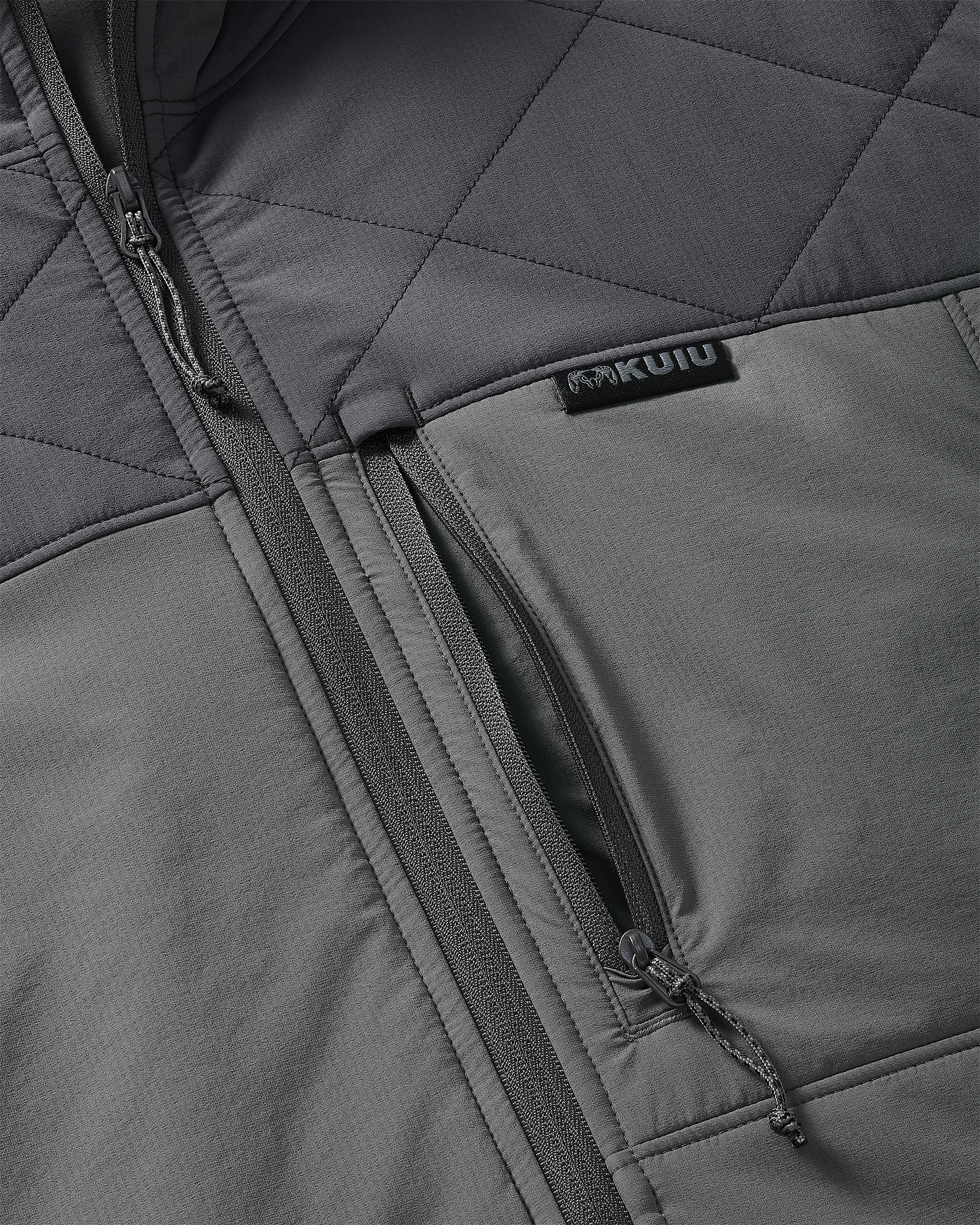 Transit Packable Hooded Jacket | Gunmetal/Stone - Image 4