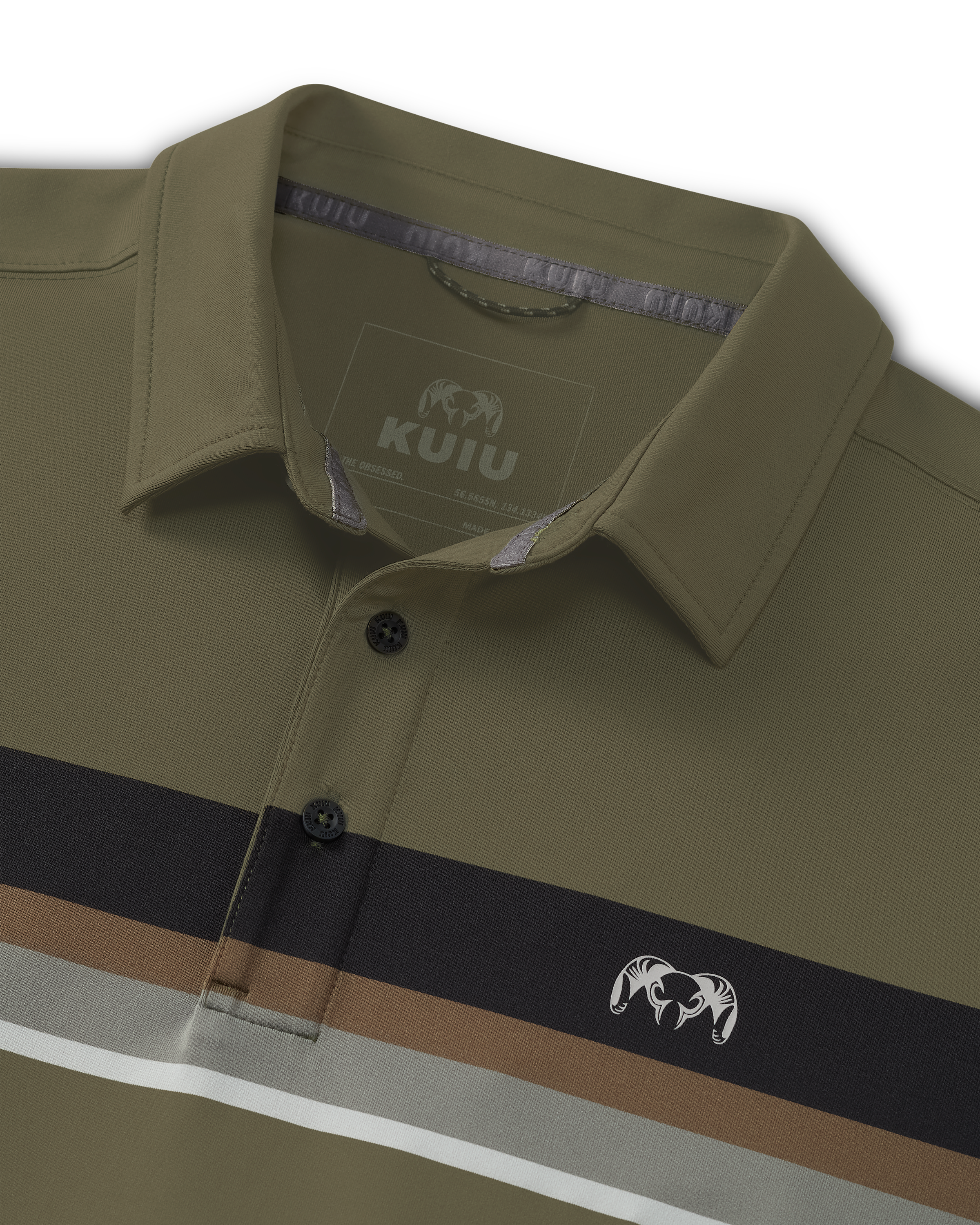 KUIU Performance Polo Stripe | Evergreen Chest Stripe - Image 2