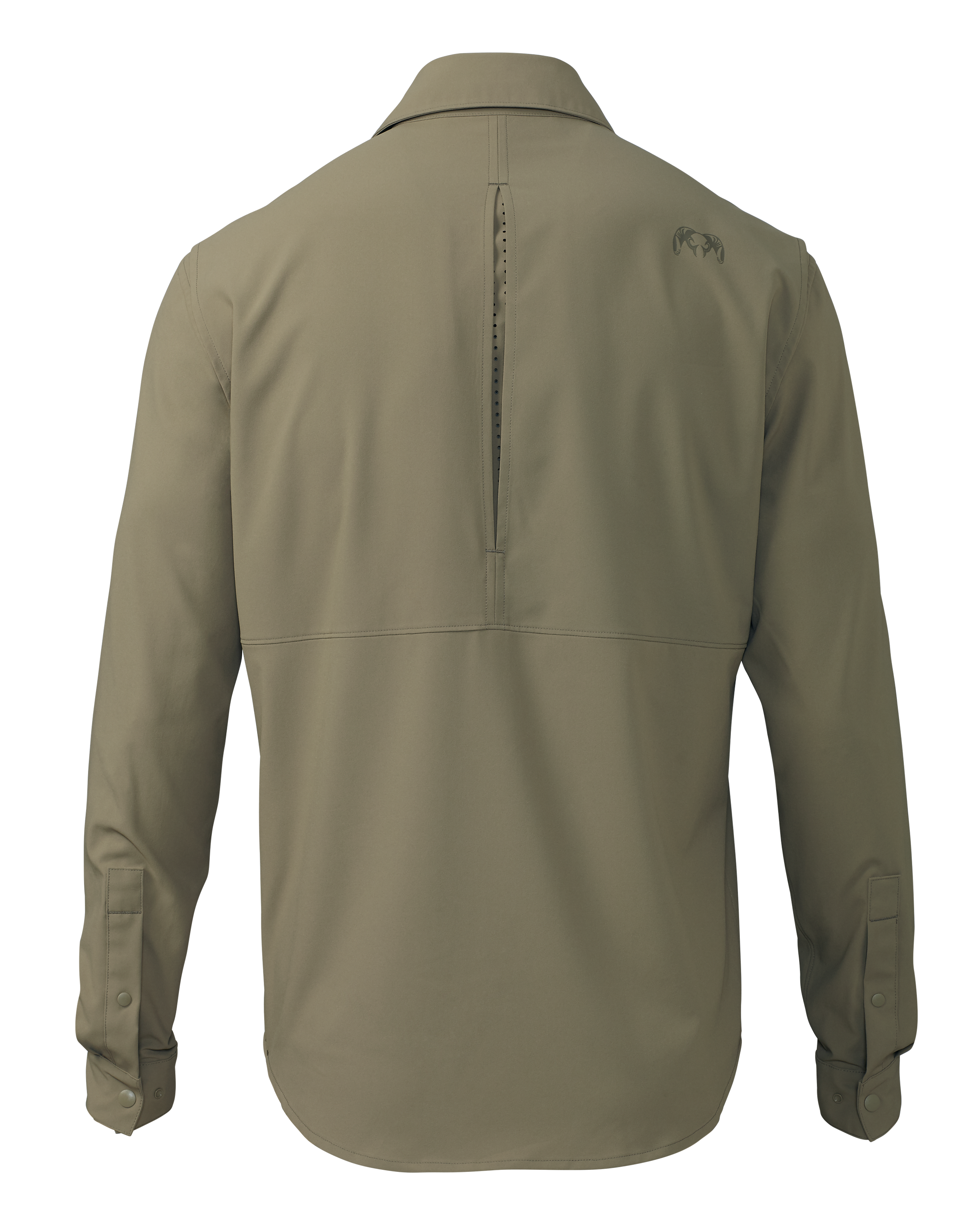 Mesa Vented LS Snap Shirt | Khaki - Image 2