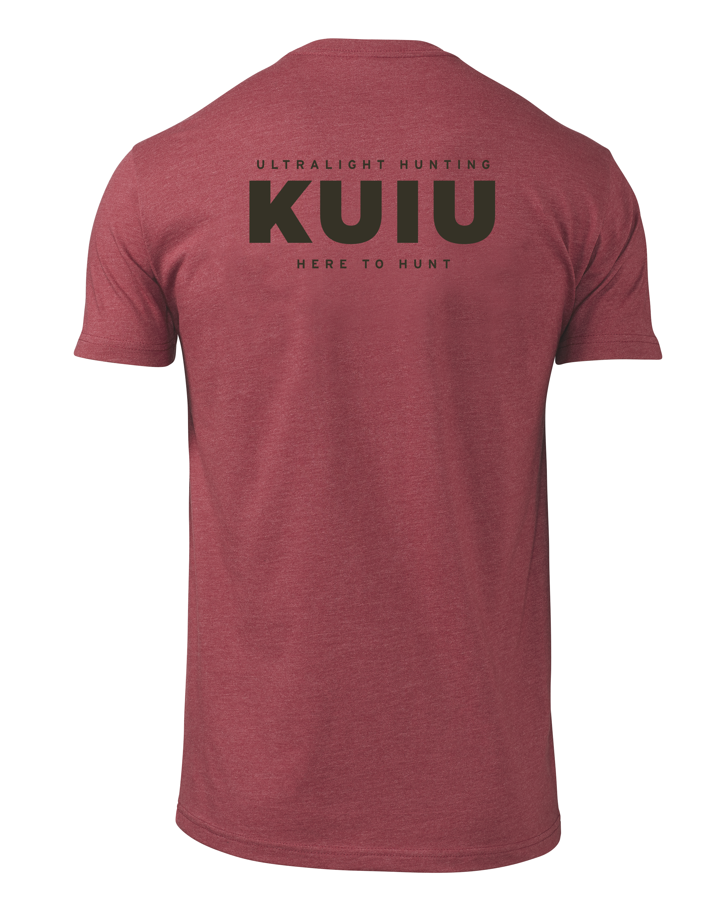 KUIU Here To Hunt Back Logo T-Shirt | Cardinal