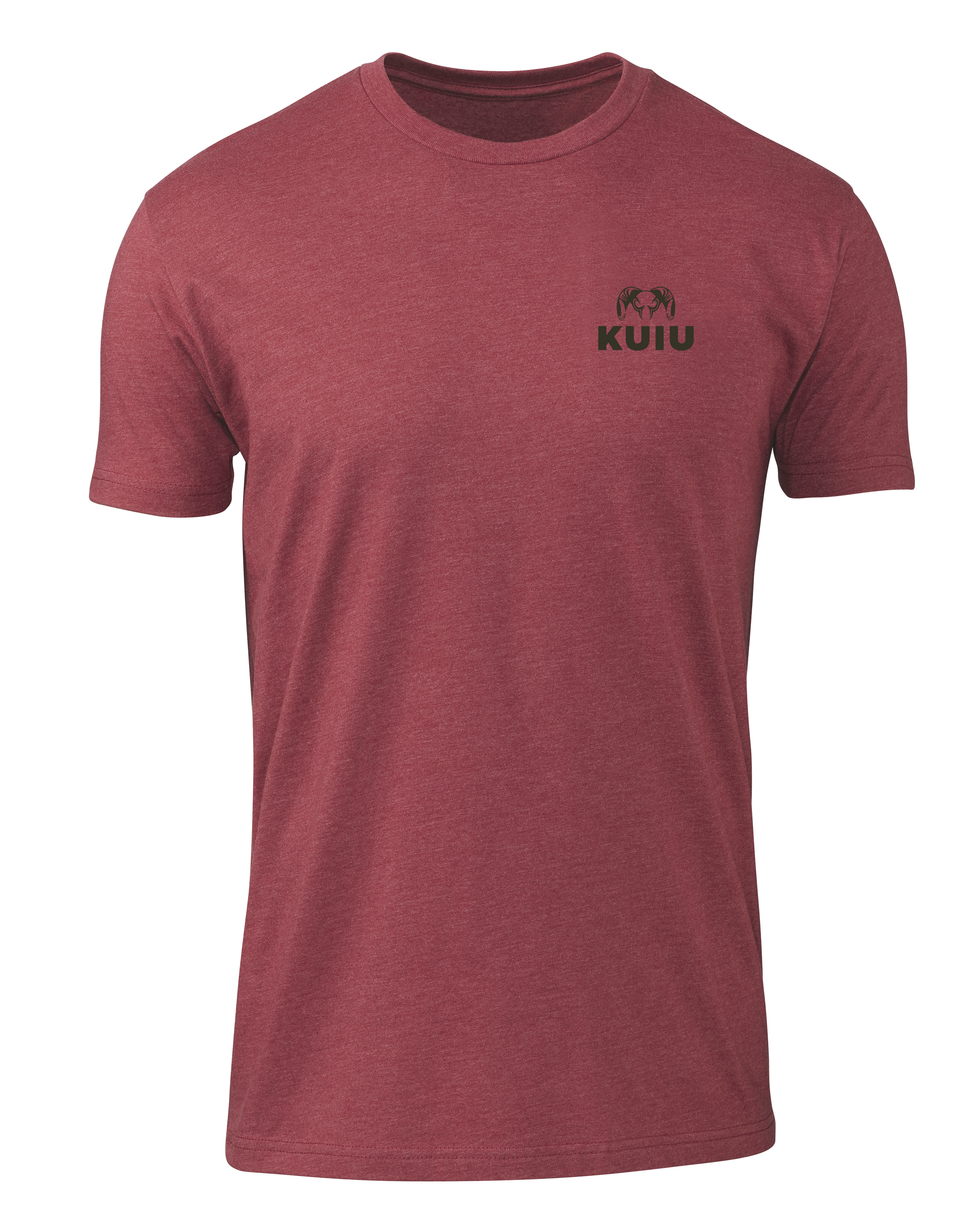 KUIU Here To Hunt Back Logo T-Shirt | Cardinal - Image 2
