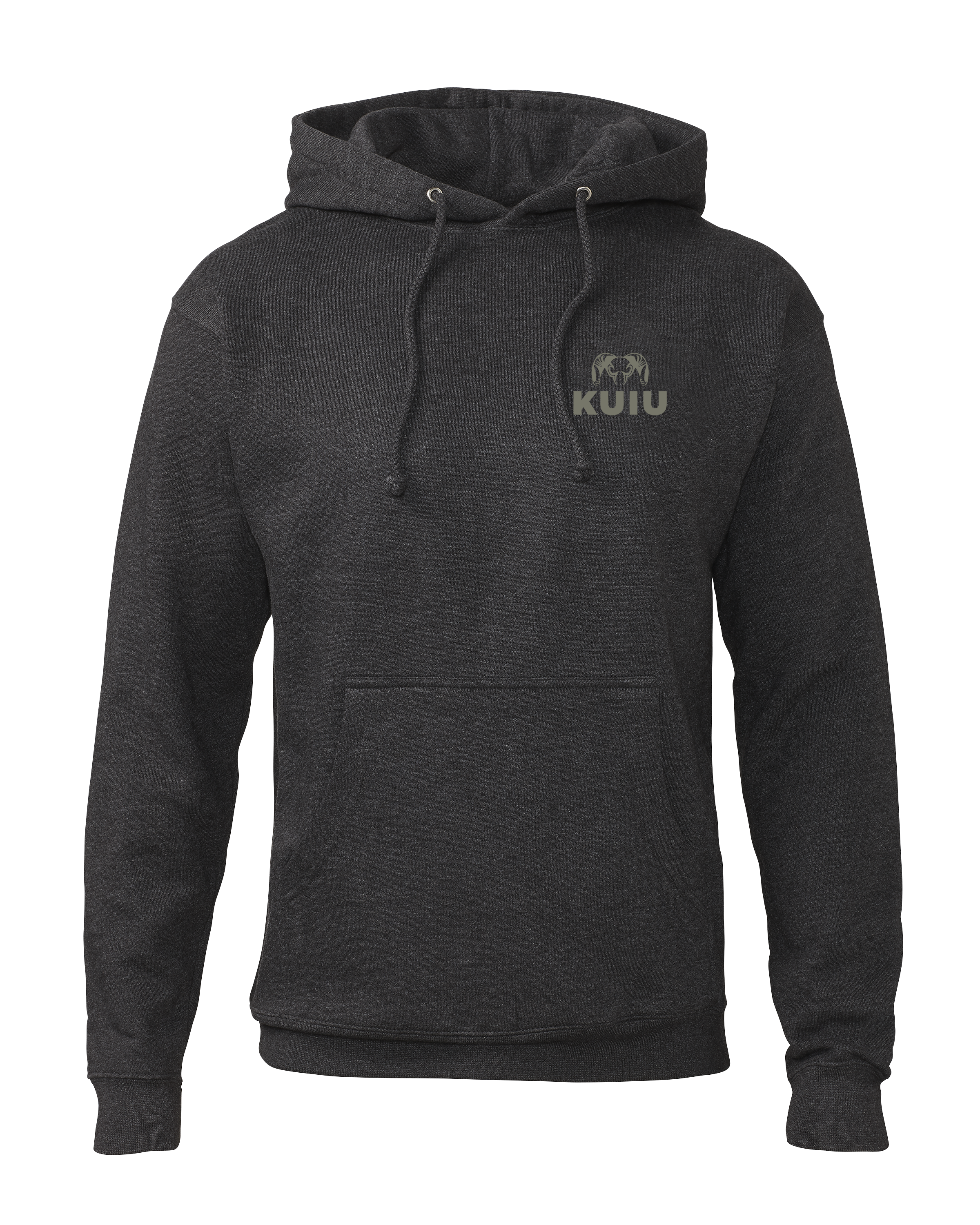 KUIU Topo Back Logo Hoodie | Charcoal - Image 2