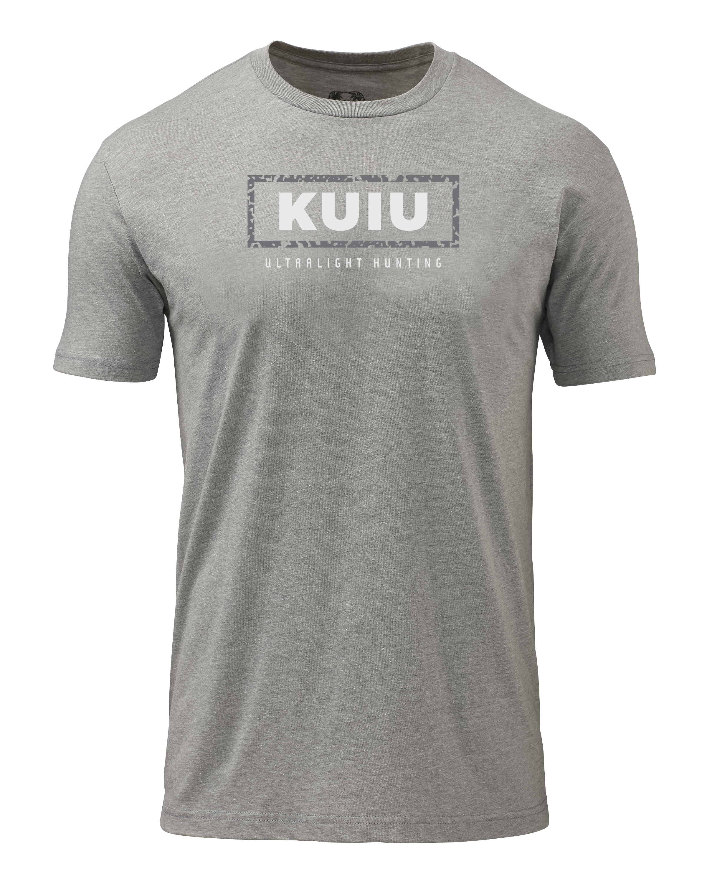 KUIU Box Logo T-Shirt | Heather Grey