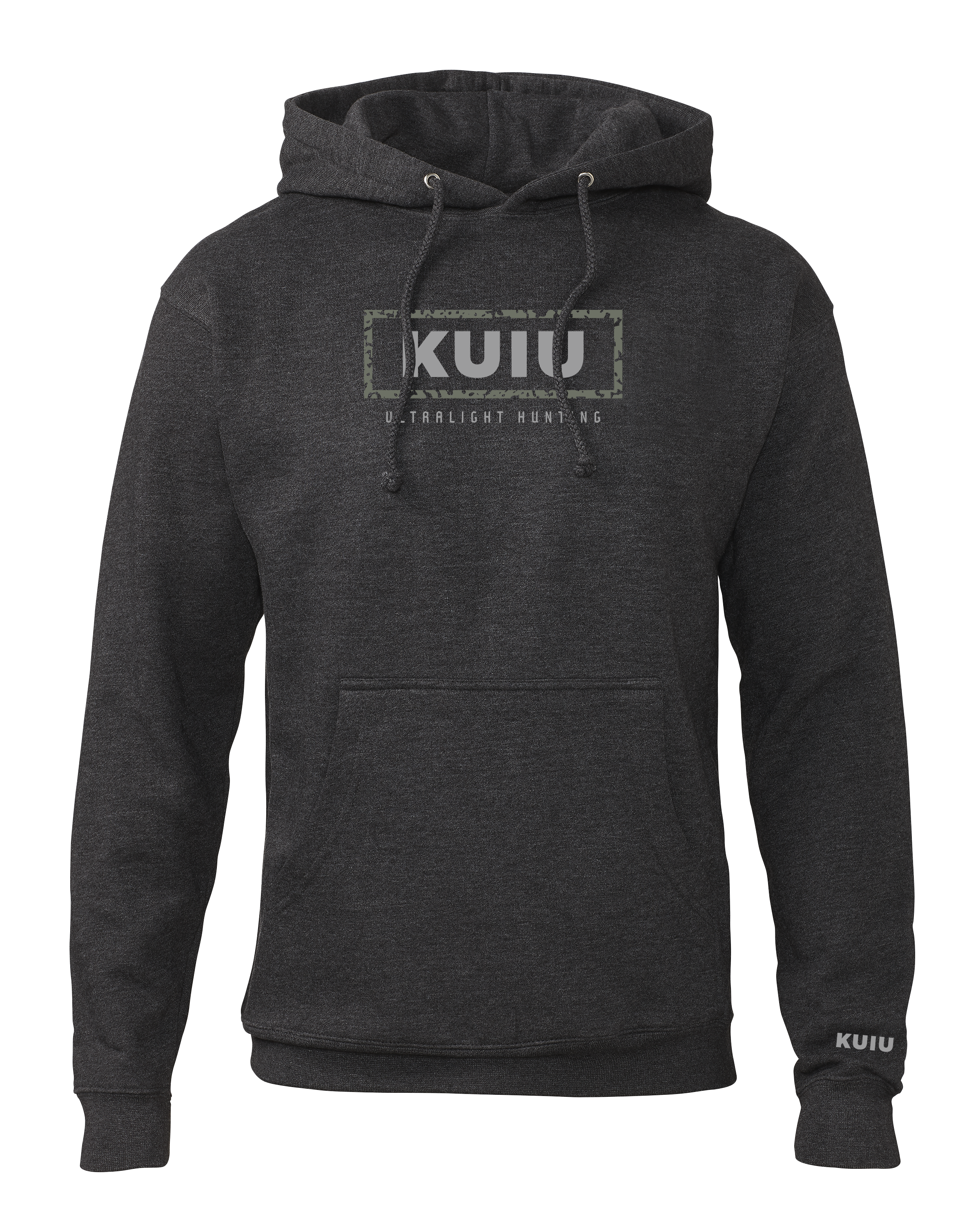 KUIU Box Logo Hoodie | Charcoal