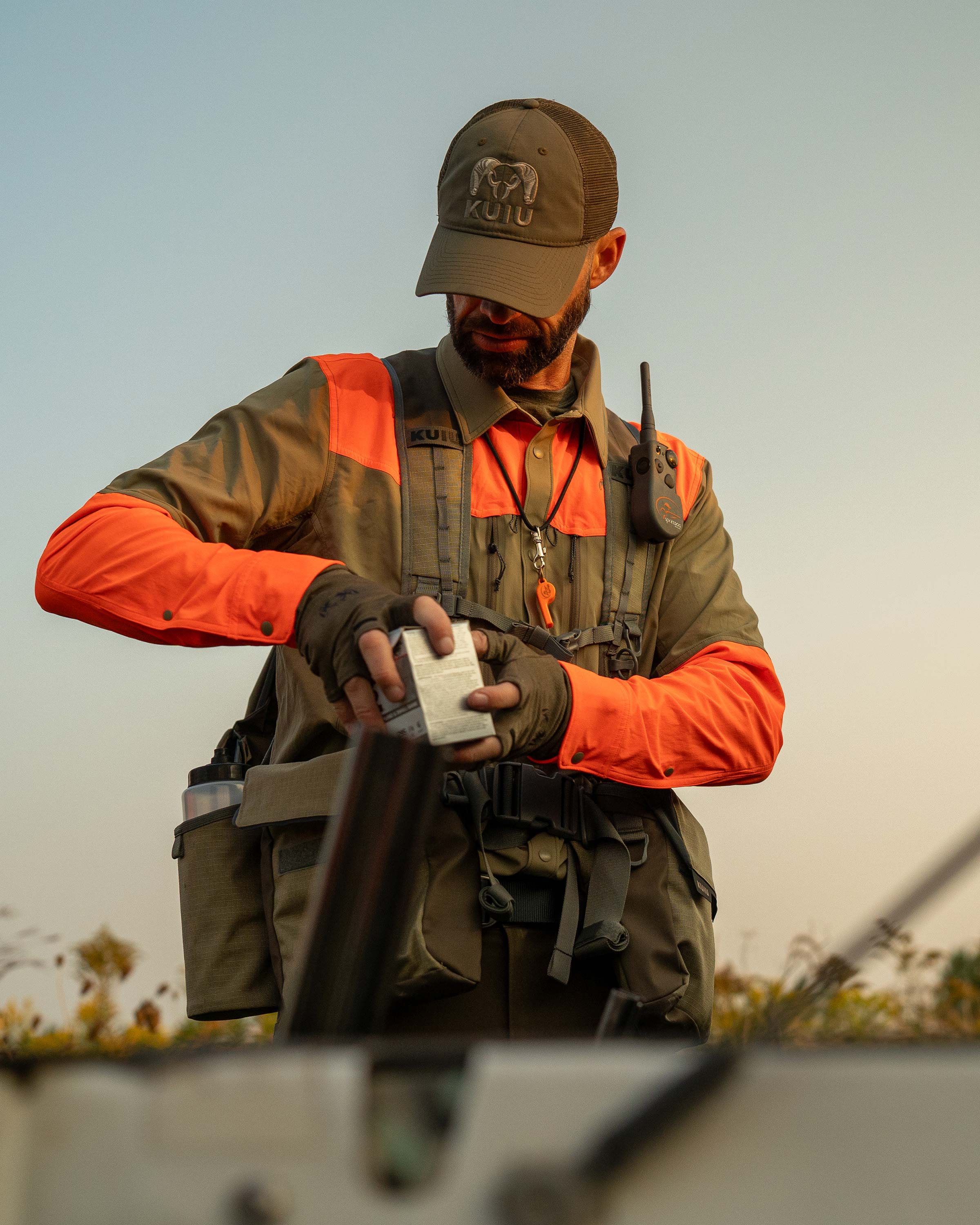 Upland Sporter Shirt | Major Brown/Blaze Orange - Image 9