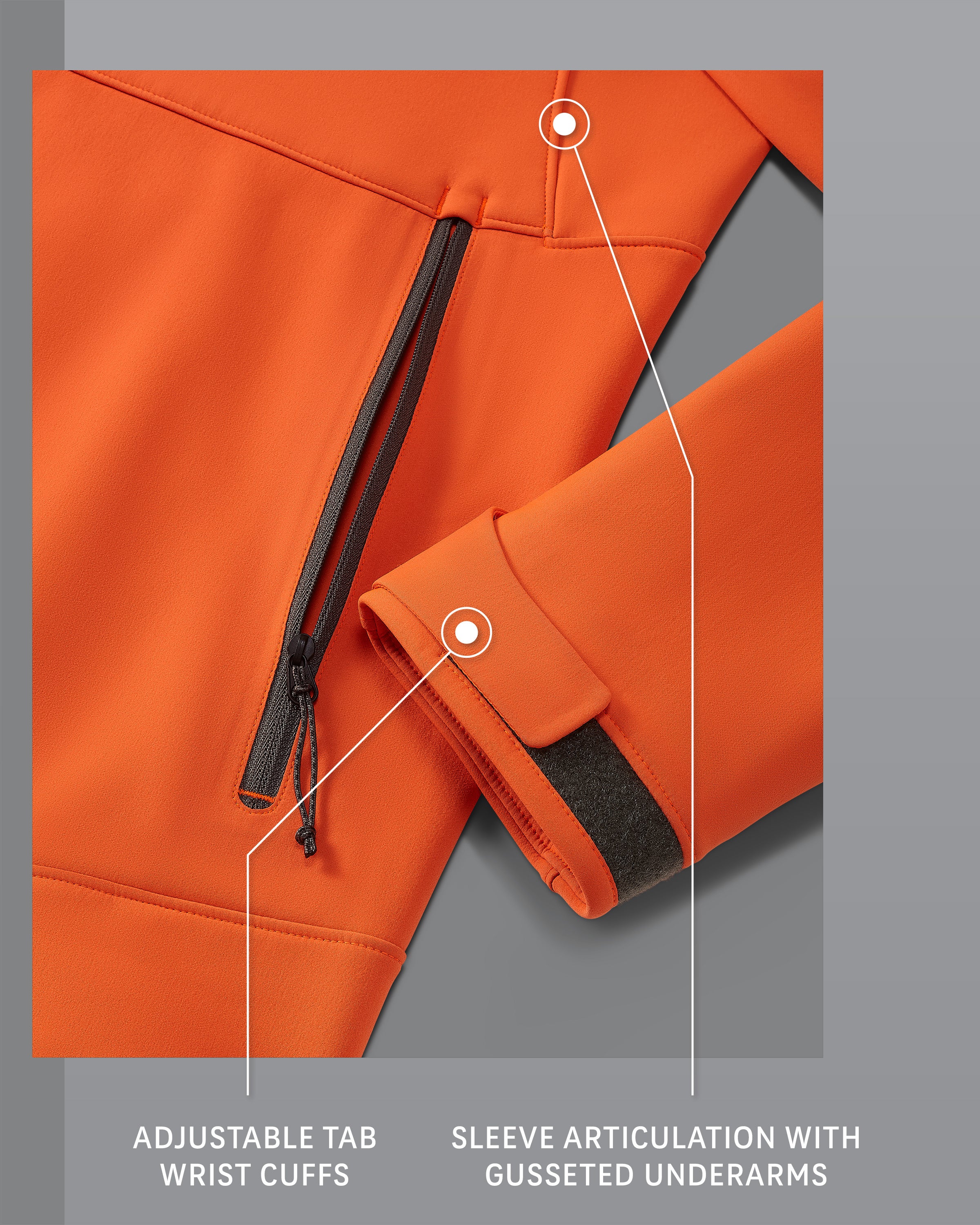 Guide PRO Hooded Jacket | Blaze Orange - Image 3