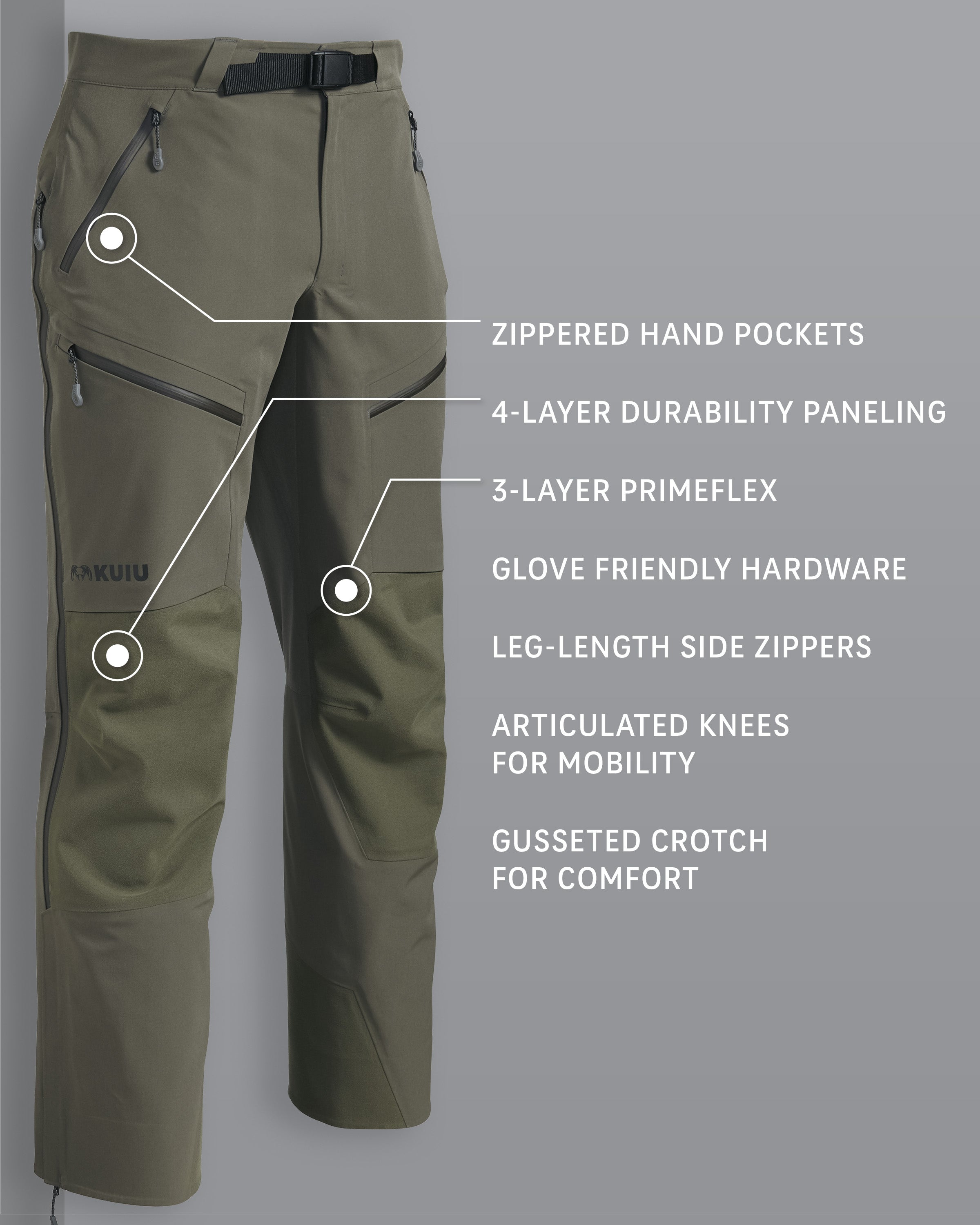 Yukon TR Rain Pant | Ash - Image 2