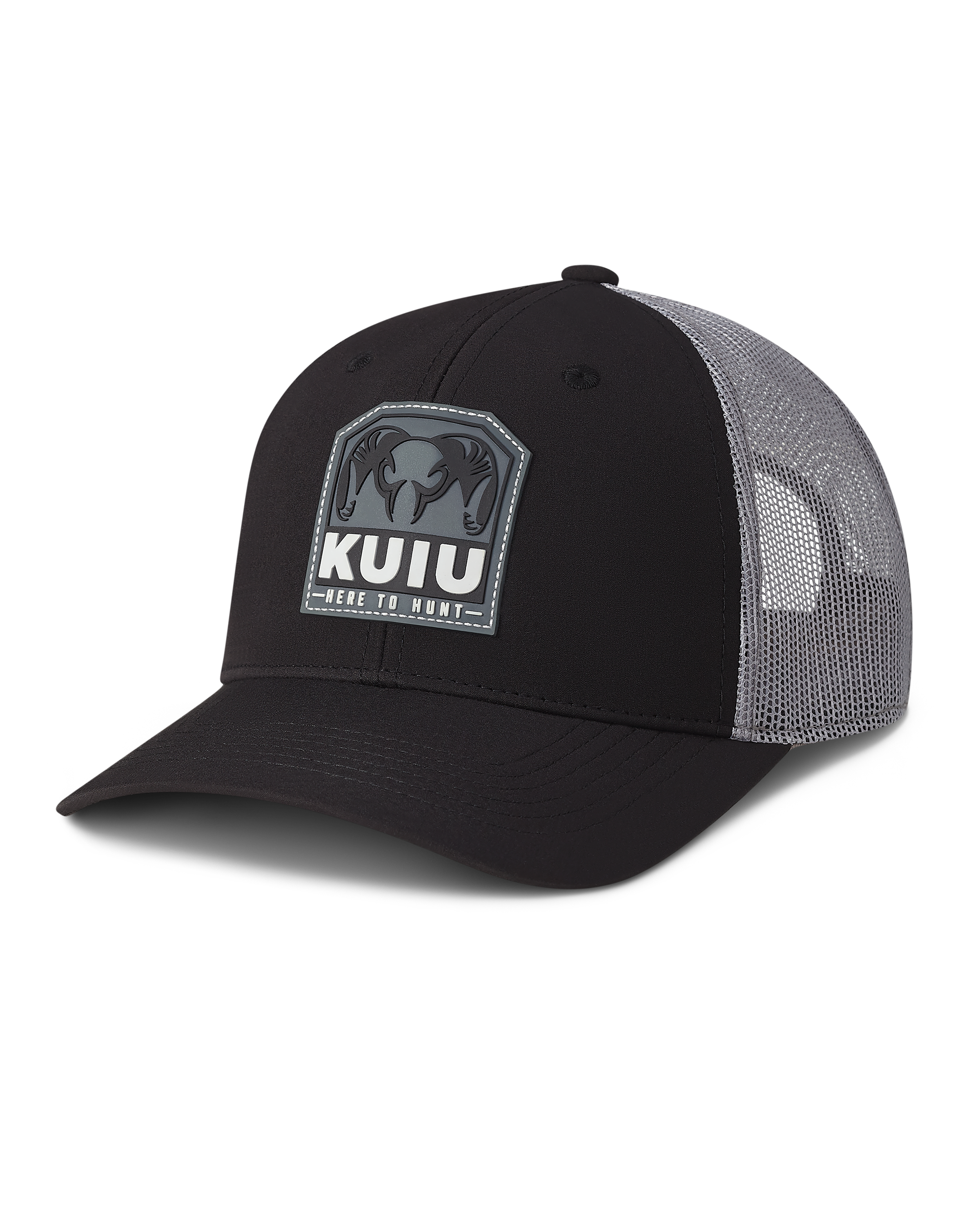 KUIU Here To Hunt Patch Hat | Black/Grey