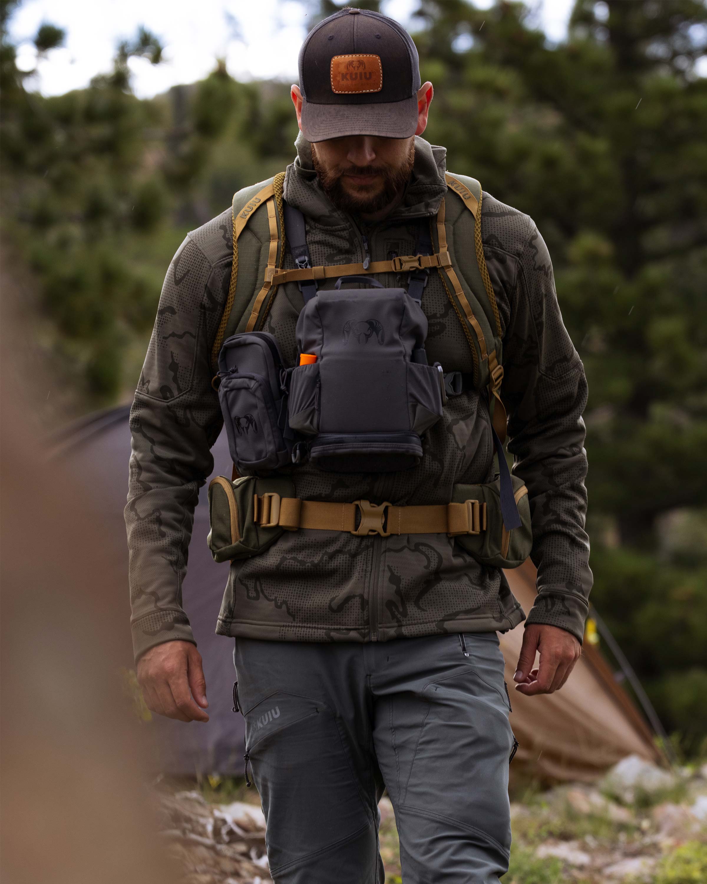 Ridgepoint Fleece Hoodie | Olive Tonal - Image 4