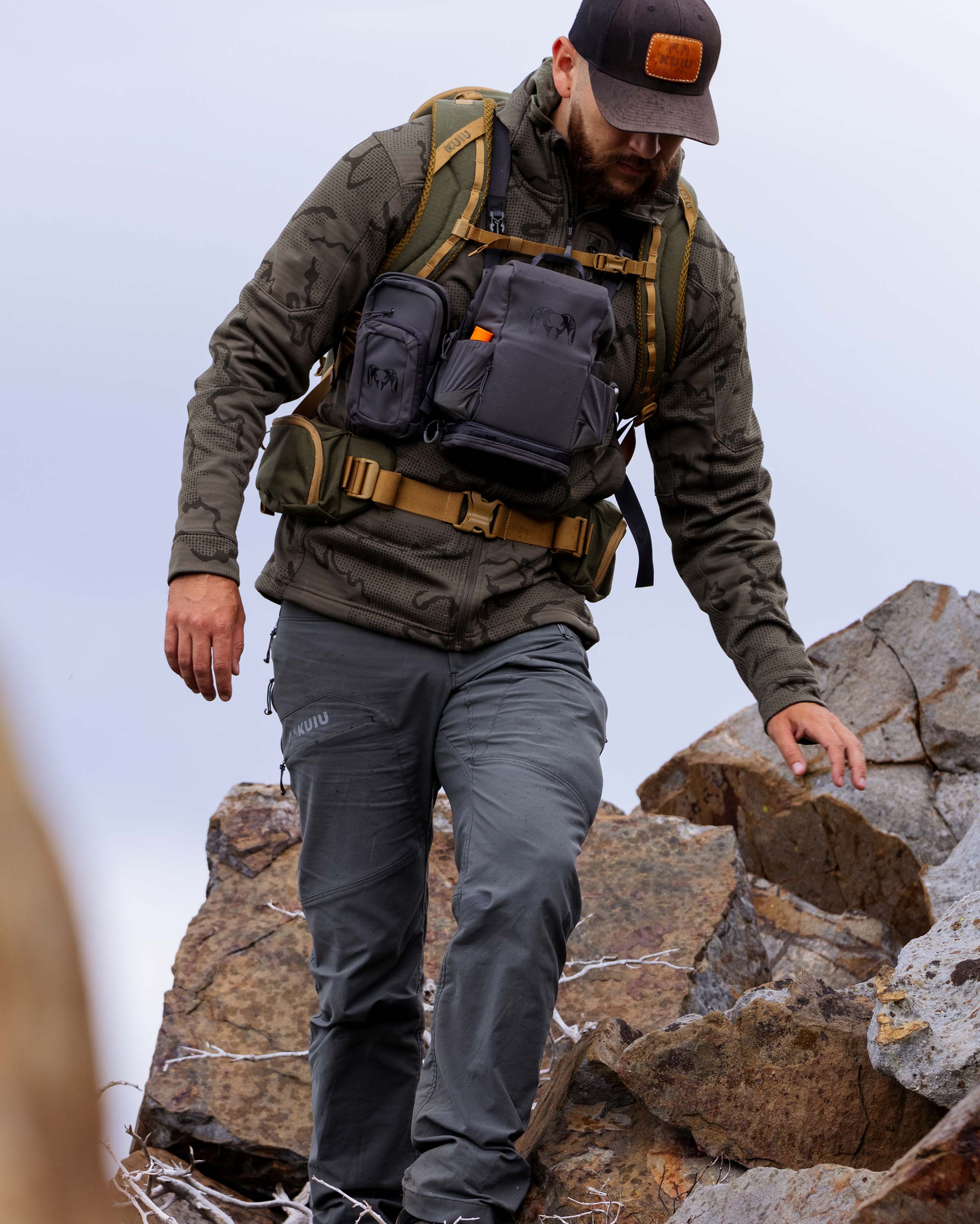 Ridgepoint Fleece Hoodie | Olive Tonal - Image 5