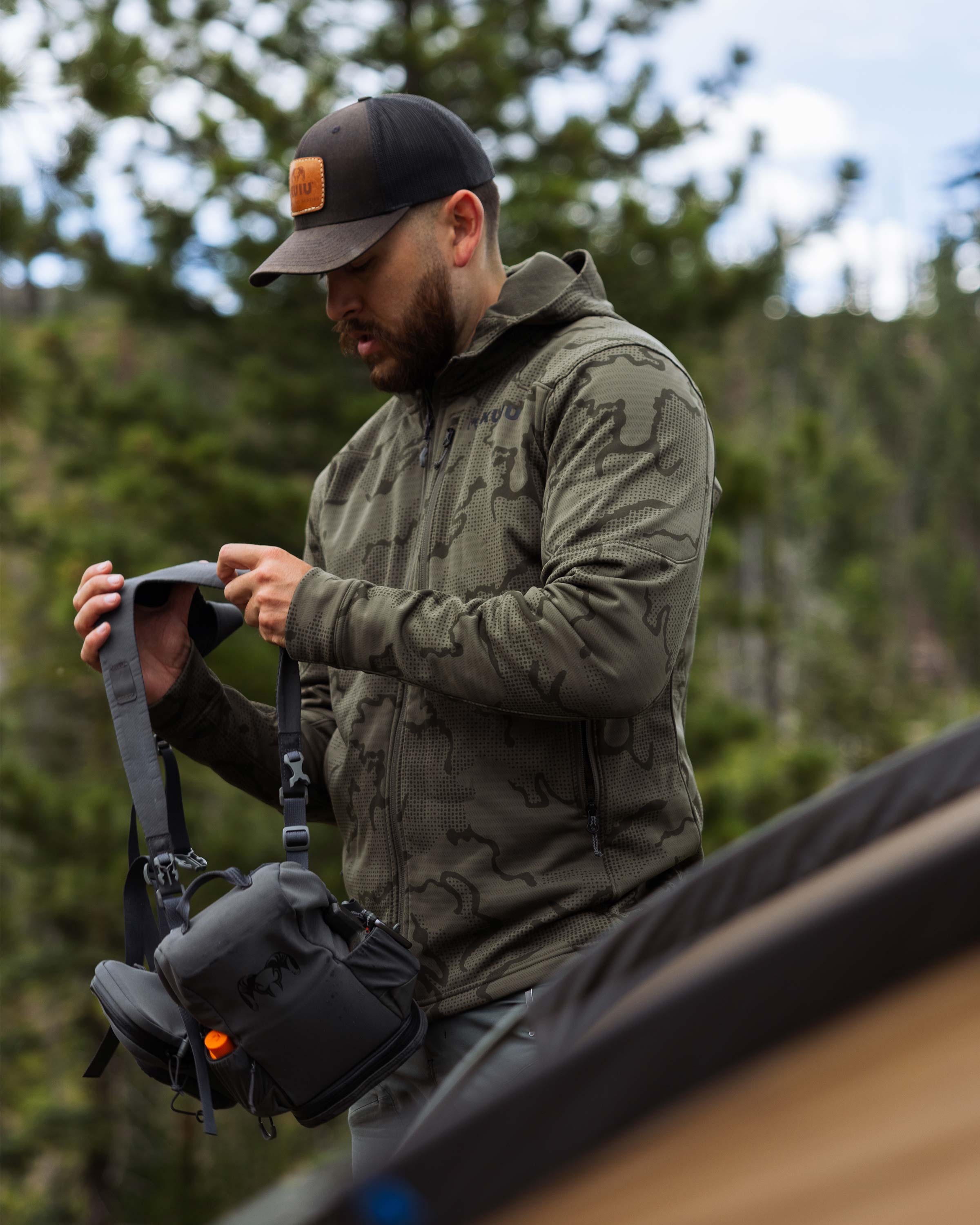 Ridgepoint Fleece Hoodie | Olive Tonal - Image 7