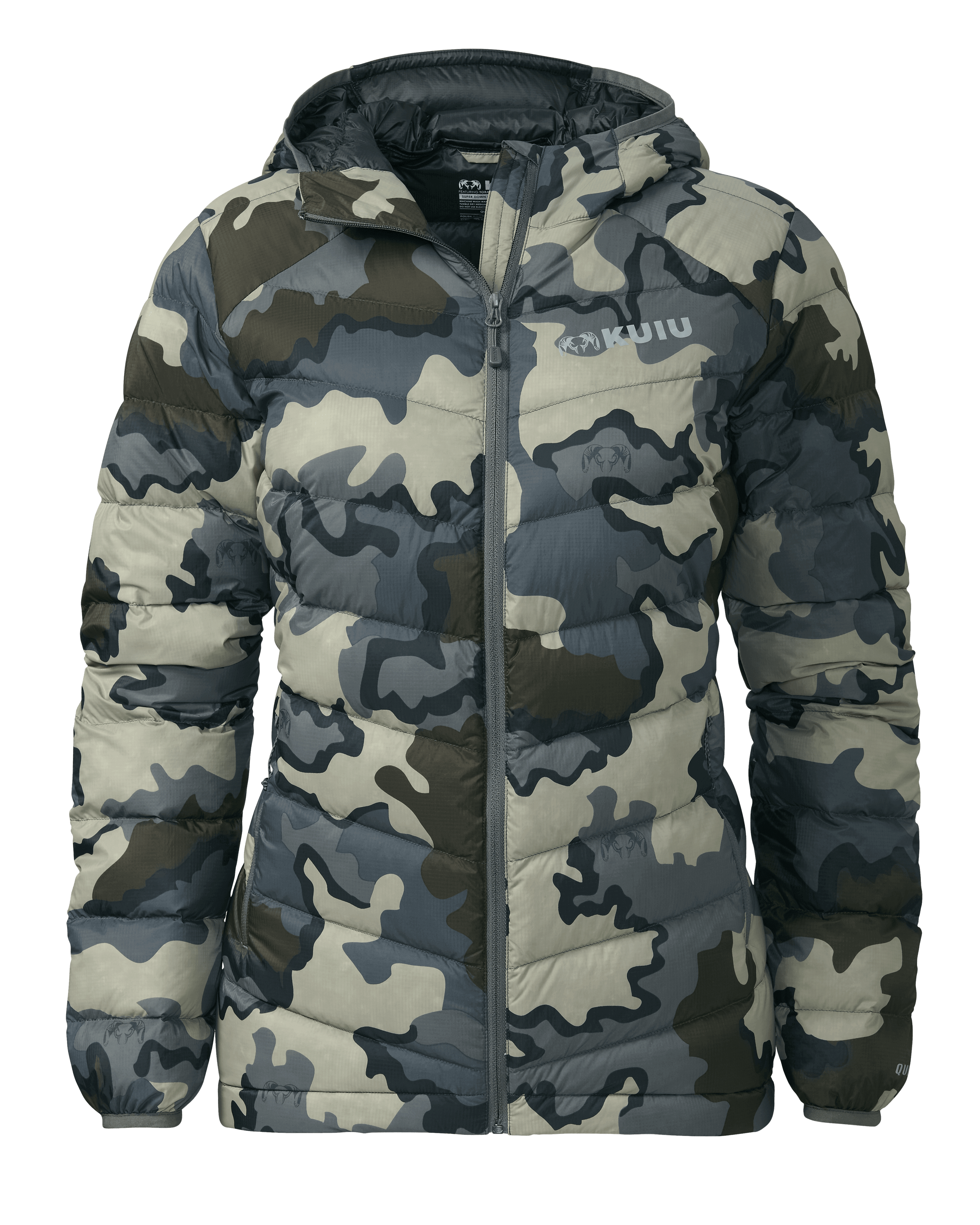 Outlet Women'S Super Down LT Hooded Jacket | Vias