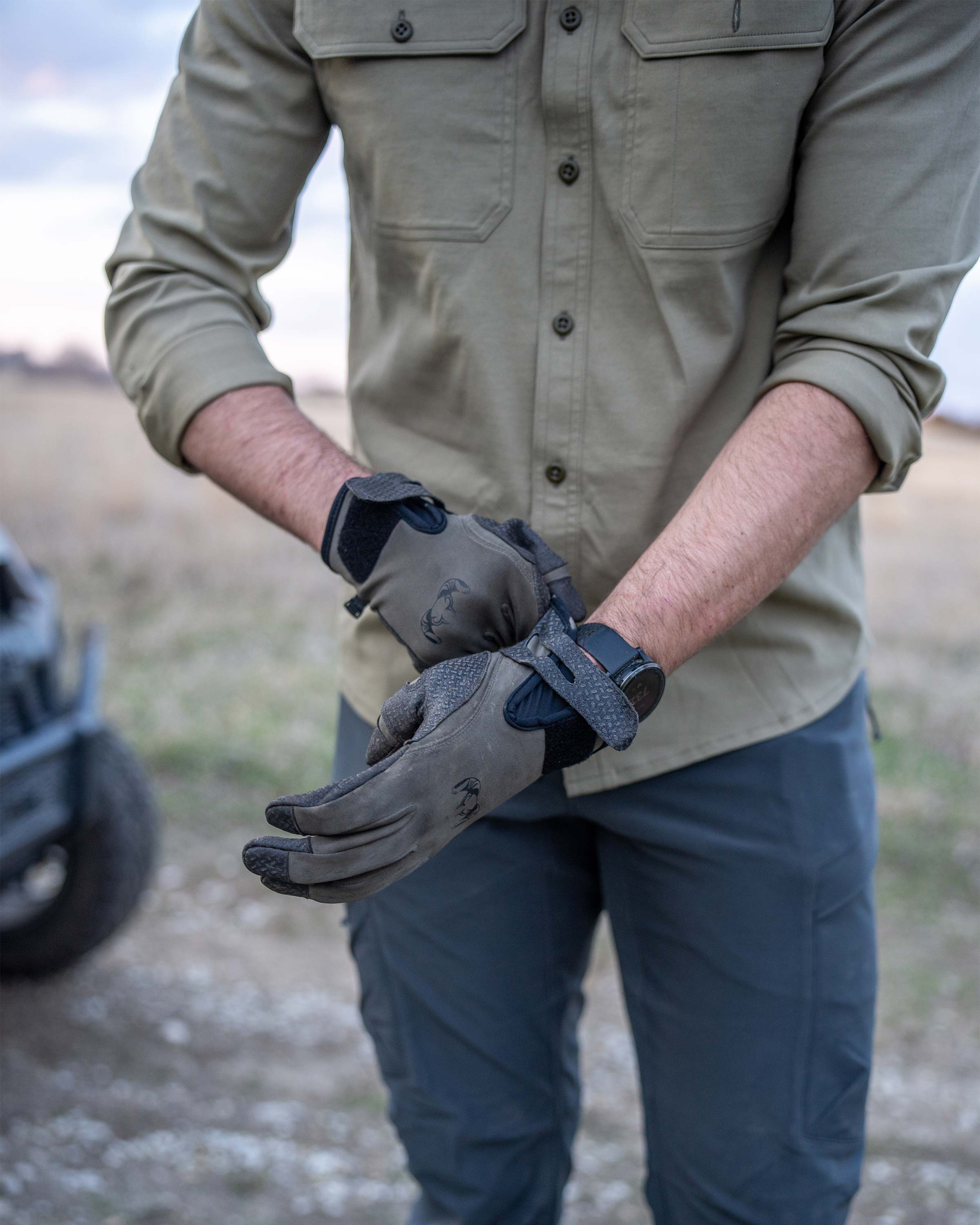 Outlet Motive LS Workgrade Shirt | Gunmetal - Image 4