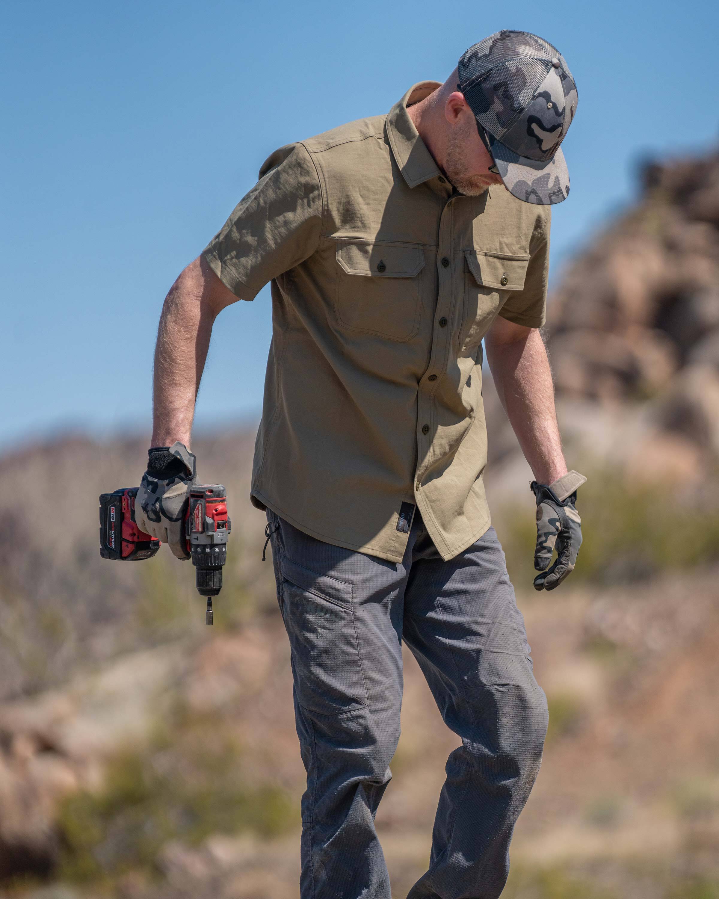 Outlet Motive SS Workgrade Shirt | Gunmetal - Image 5