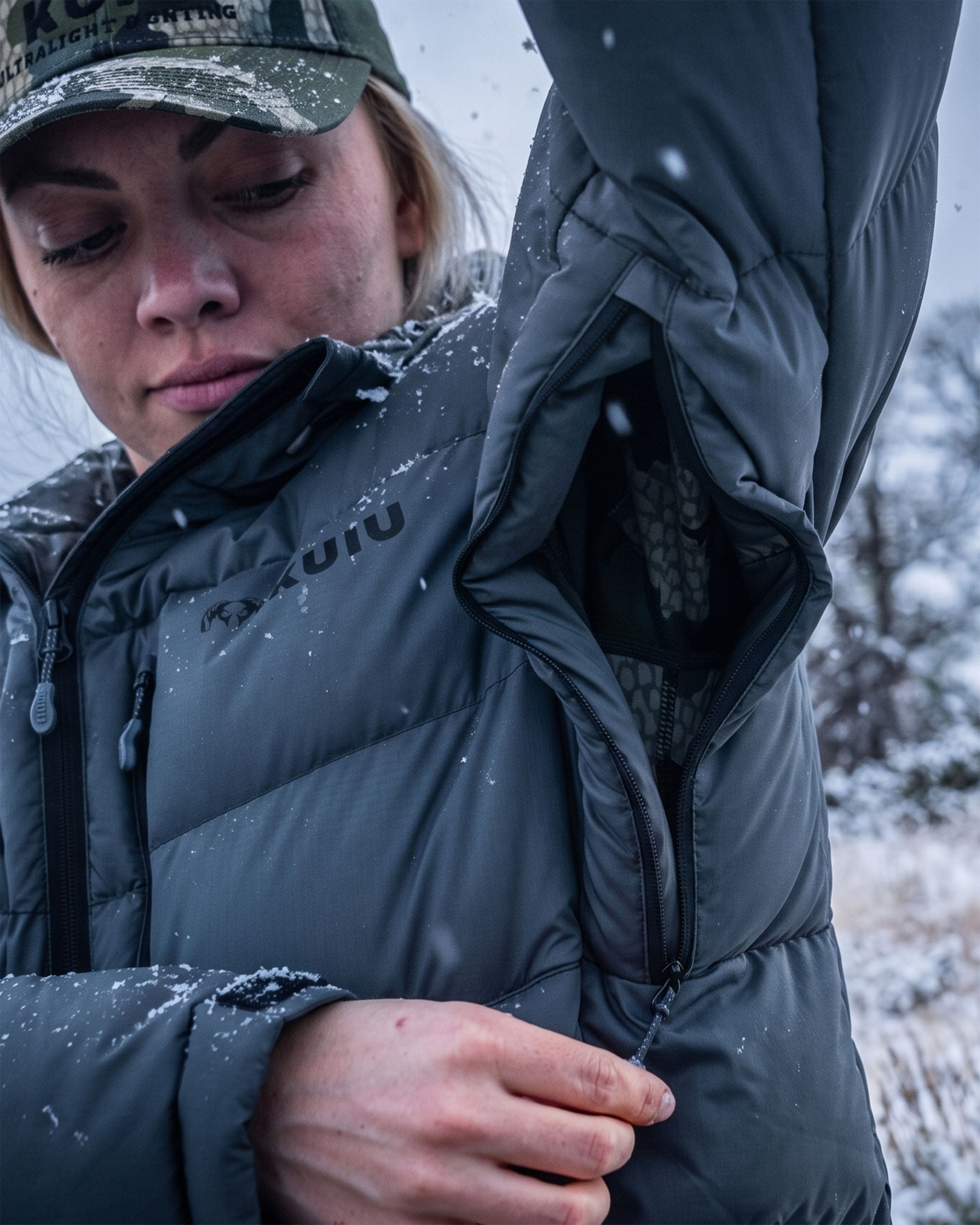 Women'S Super Down PRO Hooded Jacket | Vias - Image 8