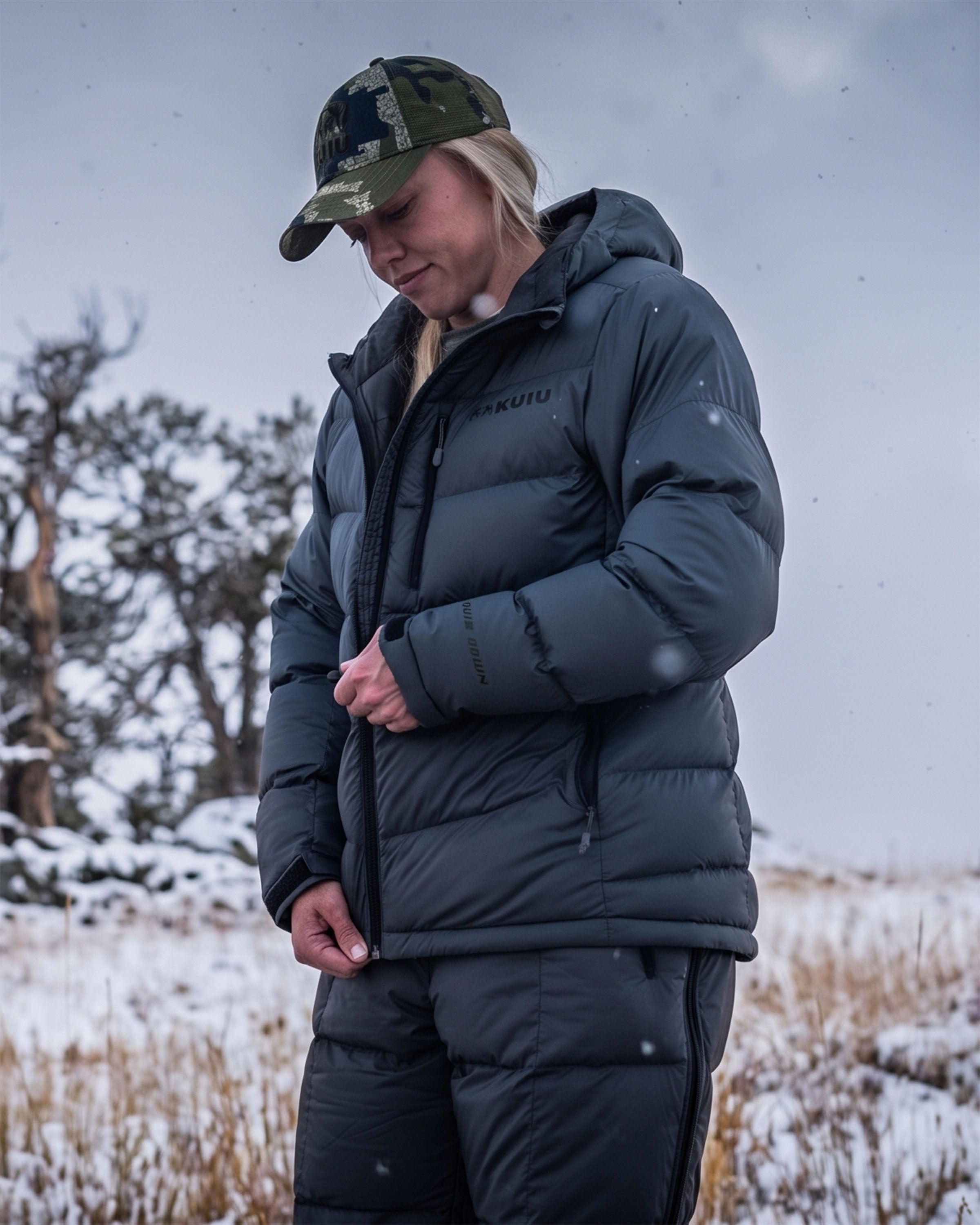 Women'S Super Down PRO Hooded Jacket | Vias - Image 5