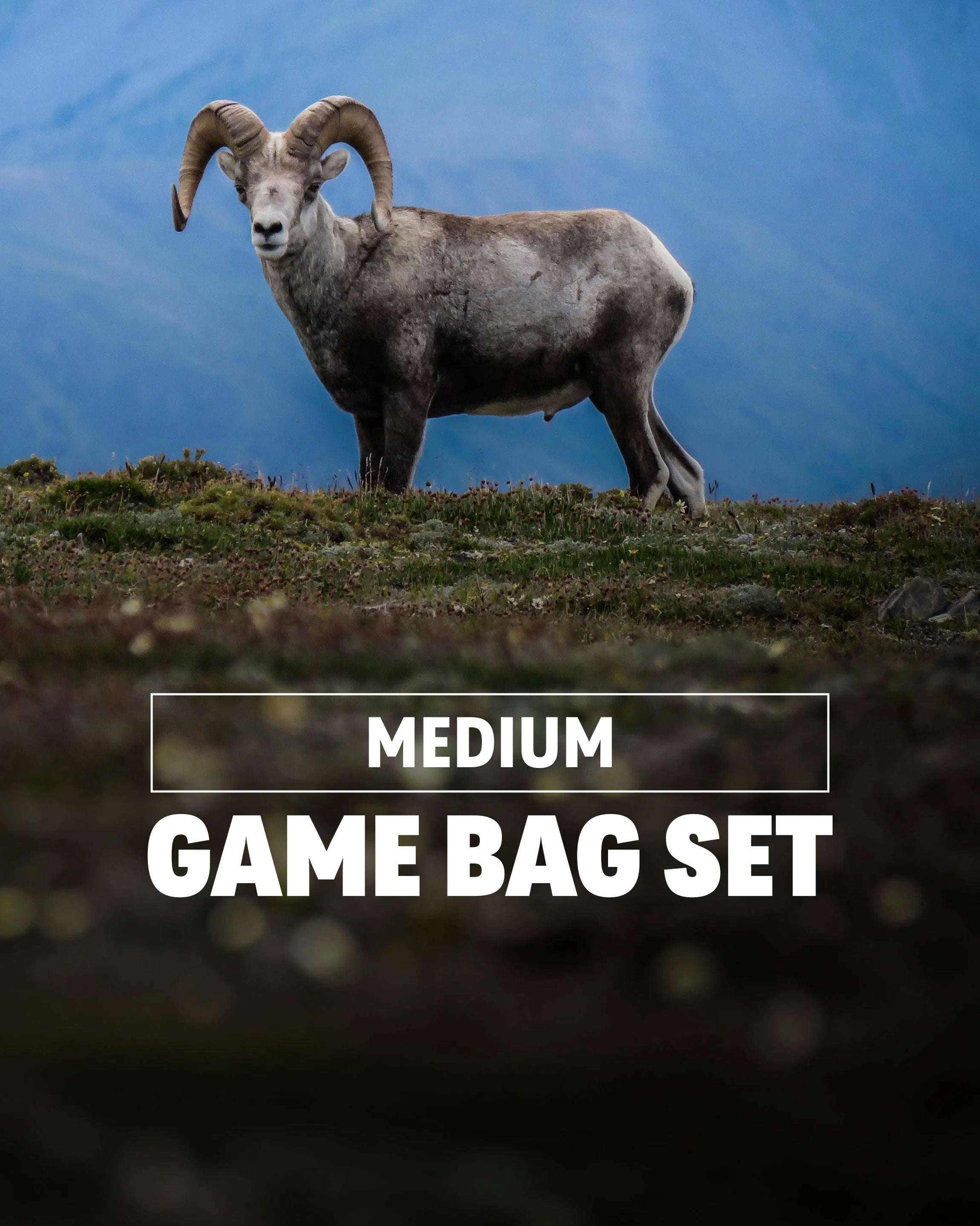 Large Deer/Sheep Medium Game Bag Set | White-Orange - Image 2
