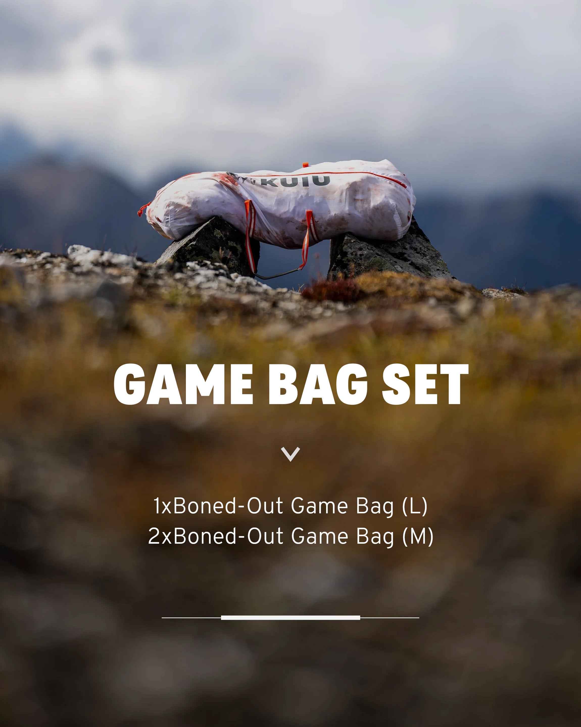 KUIU Boned-Out Game Bag Set | White - Image 2