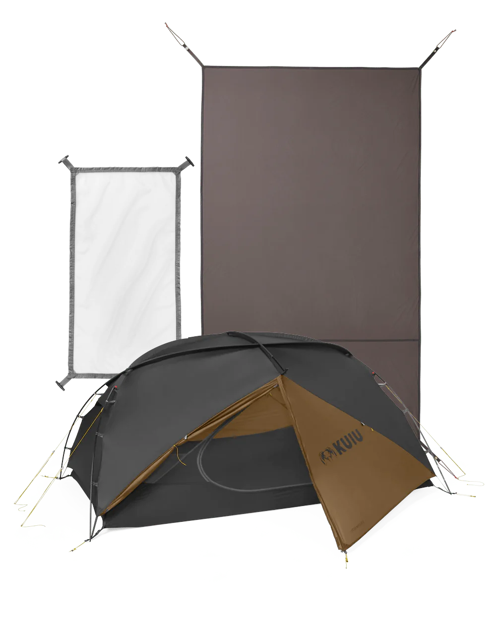 Mountain Star 2 Person Tent Set | Gunmetal-Camel