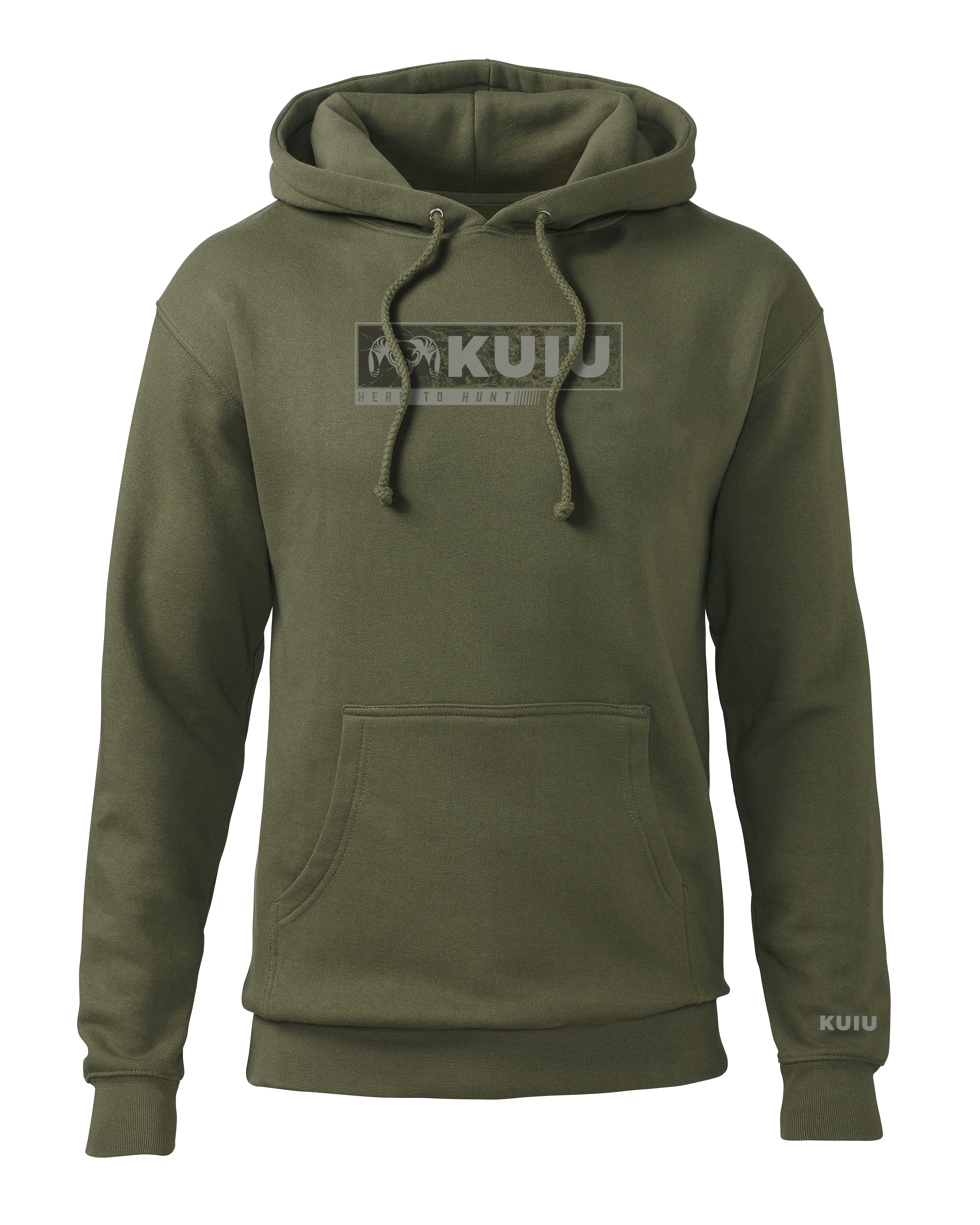Outlet KUIU Here To Hunt Gritstone Hoodie | Army
