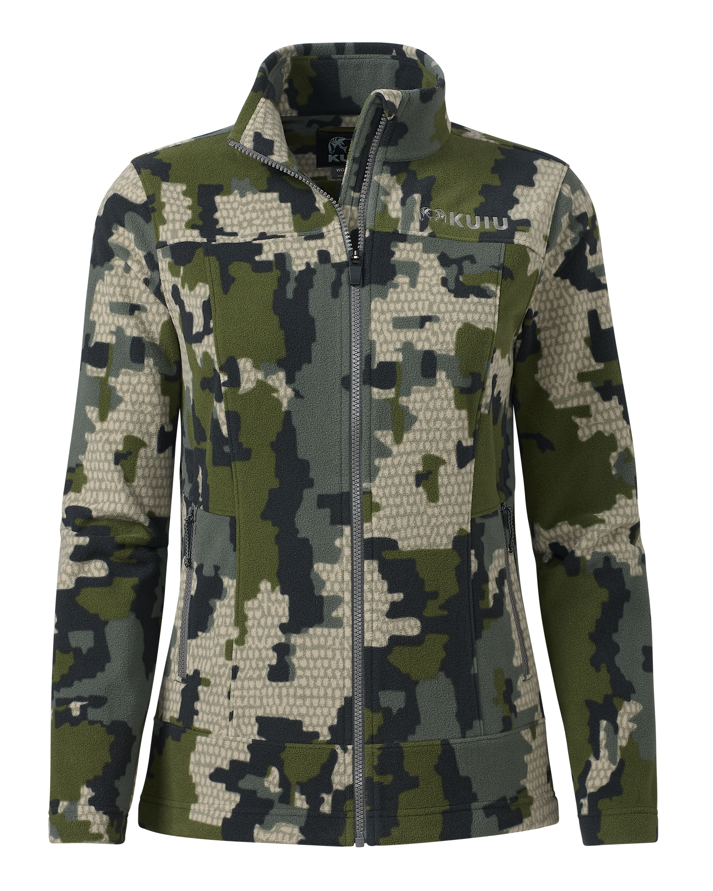 Women'S Border Fleece Full Zip | Verde