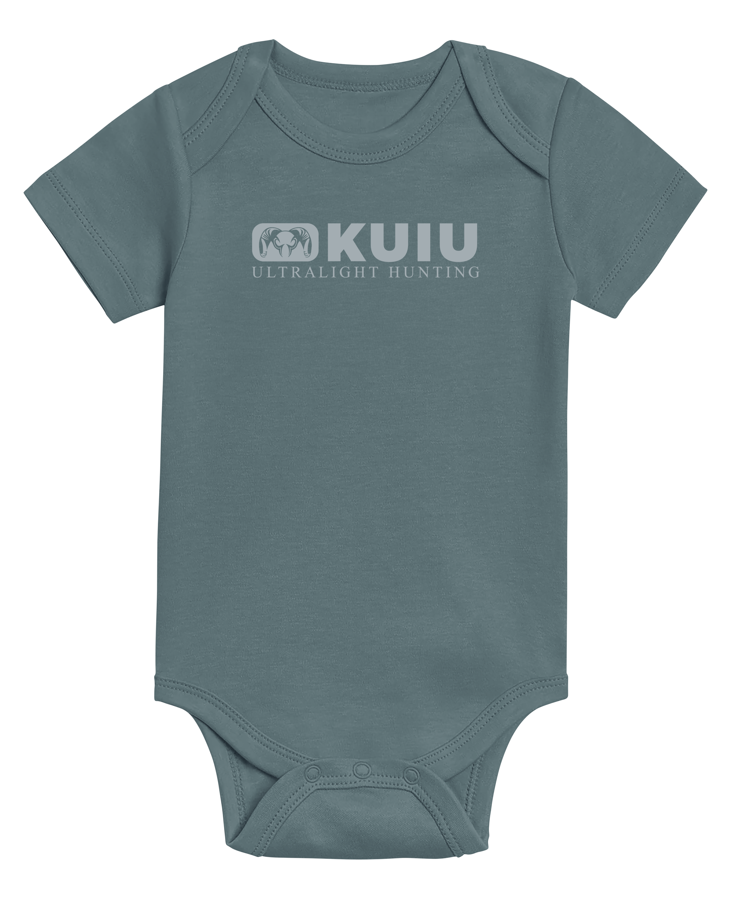 KUIU Block Logo Baby One-Piece | Harbor